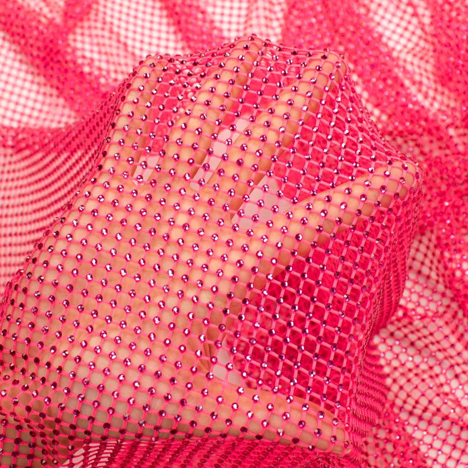 Rhinestone/Diamante Stretch Mesh