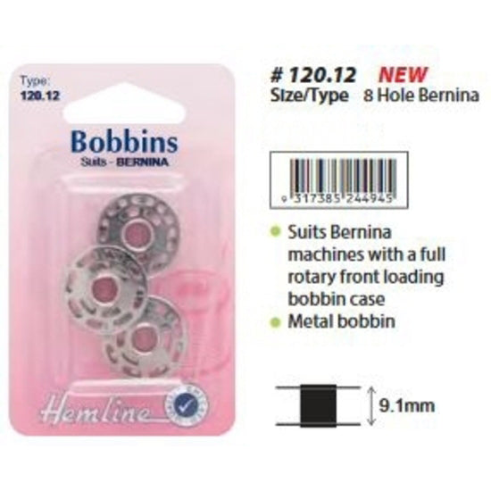 Hemline Rotary Bobbin for Bernina 3 pack