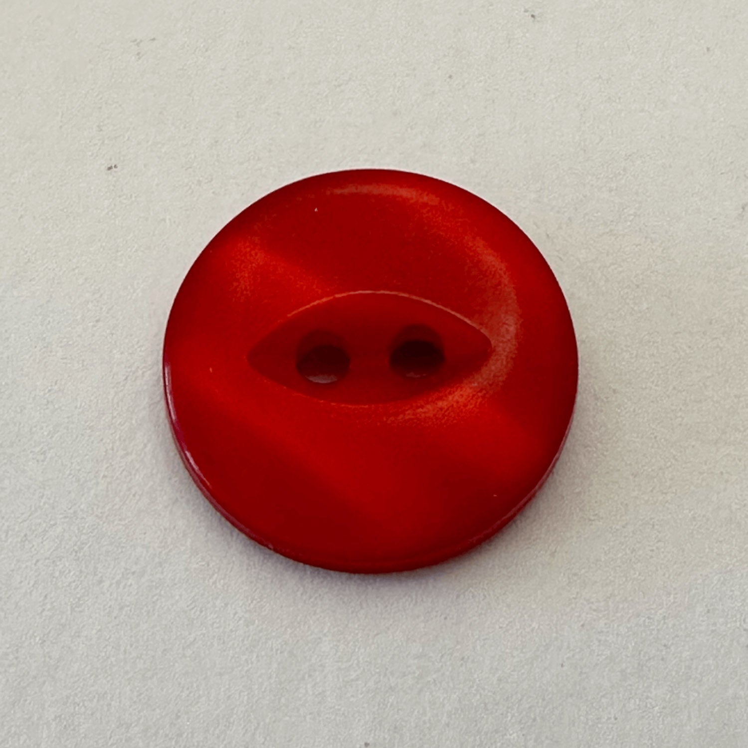 2 Hole Fish Eye Shiny Shirt Button 12mm