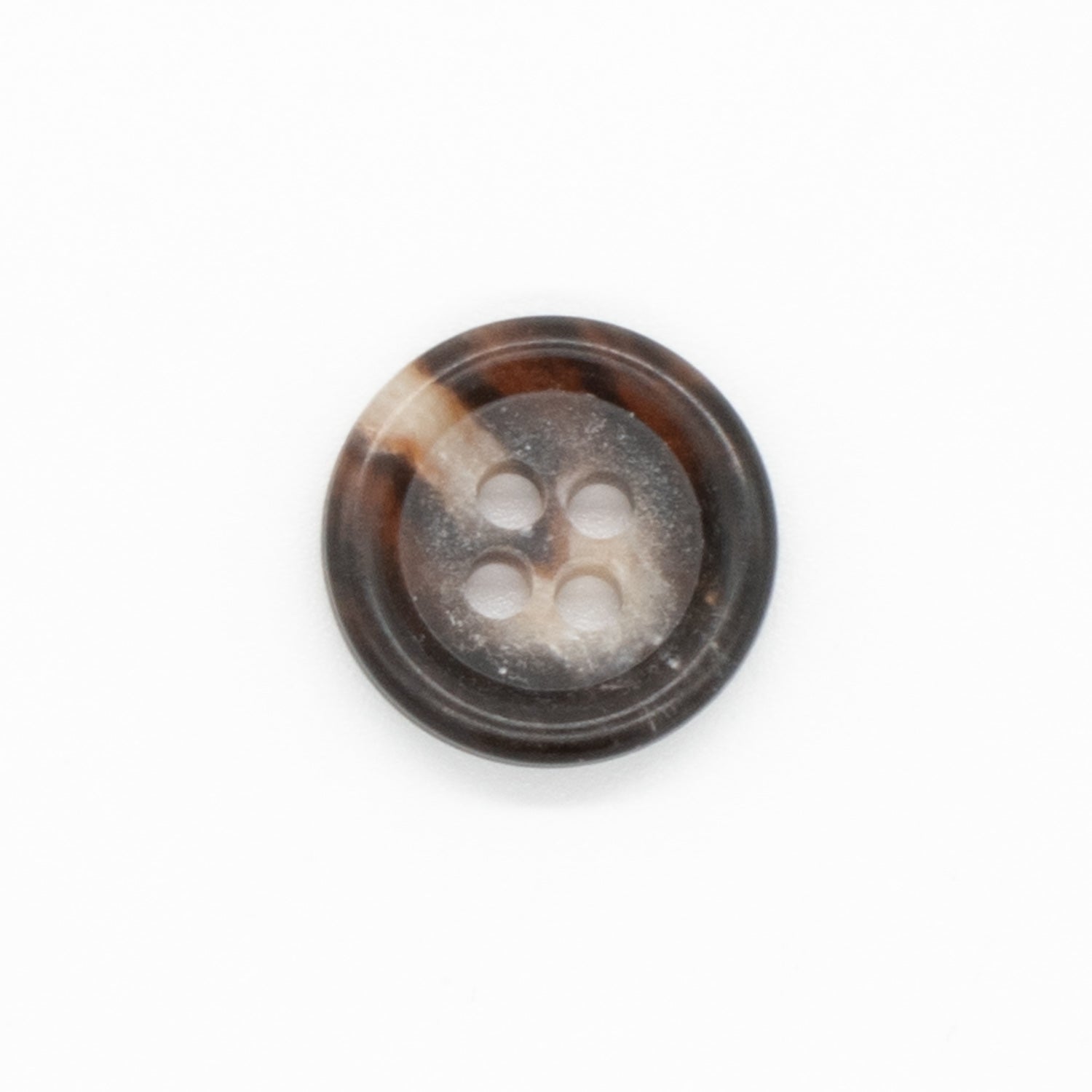 4 Hole Resin Horn Matte Centre Button