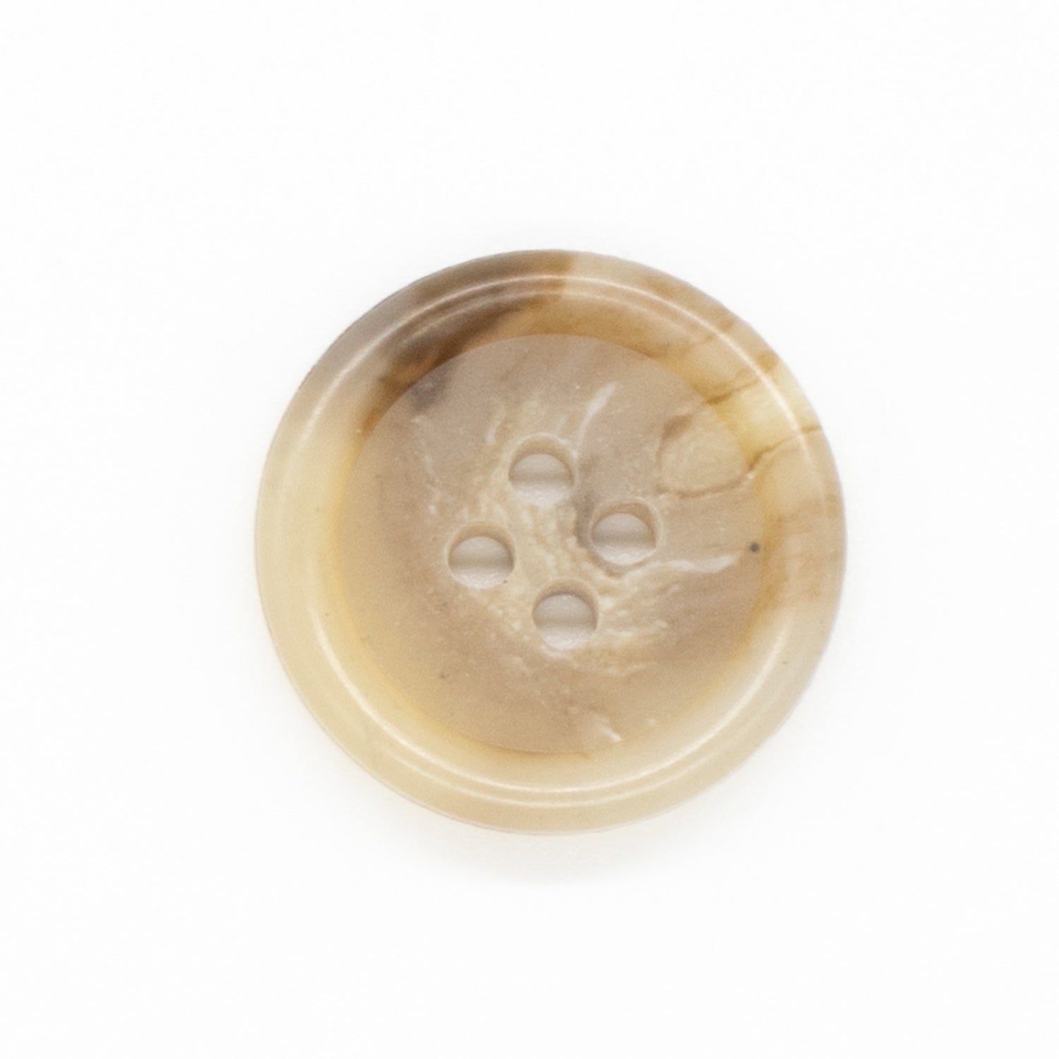 4 Hole Resin Horn Matte Centre Button