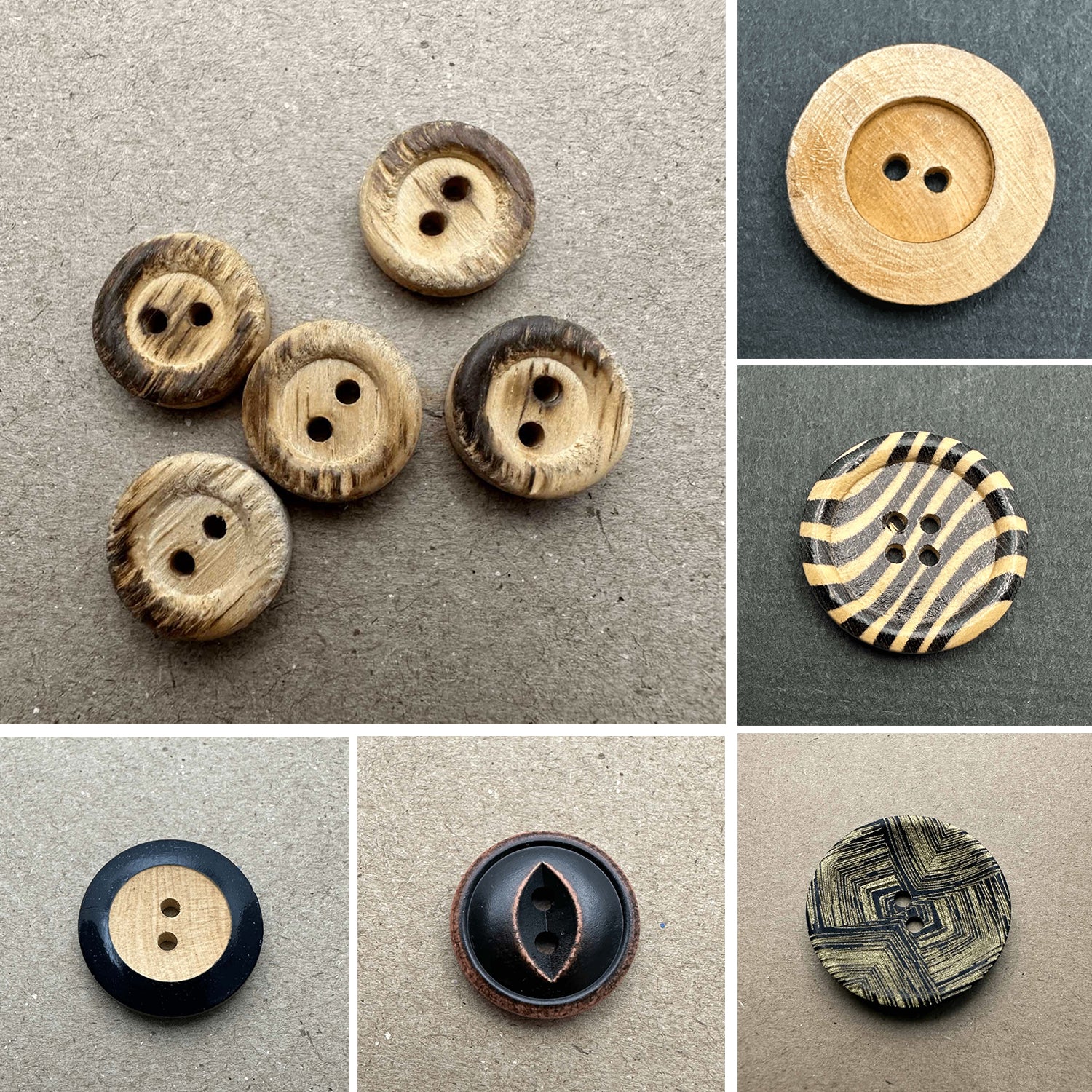 Natural Wooden Button – Homecraft Textiles
