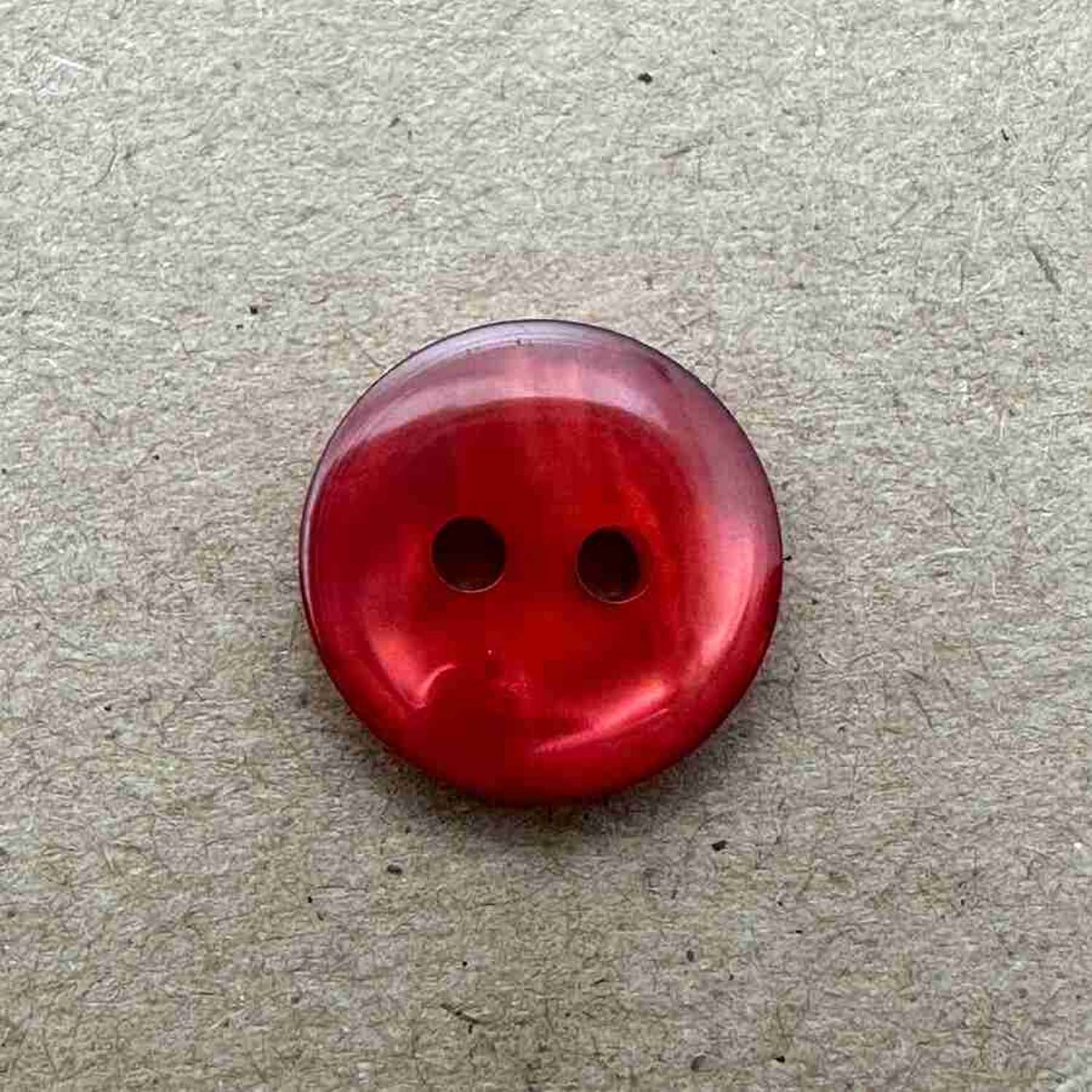2 Hole Flat Pearled Button 14mm