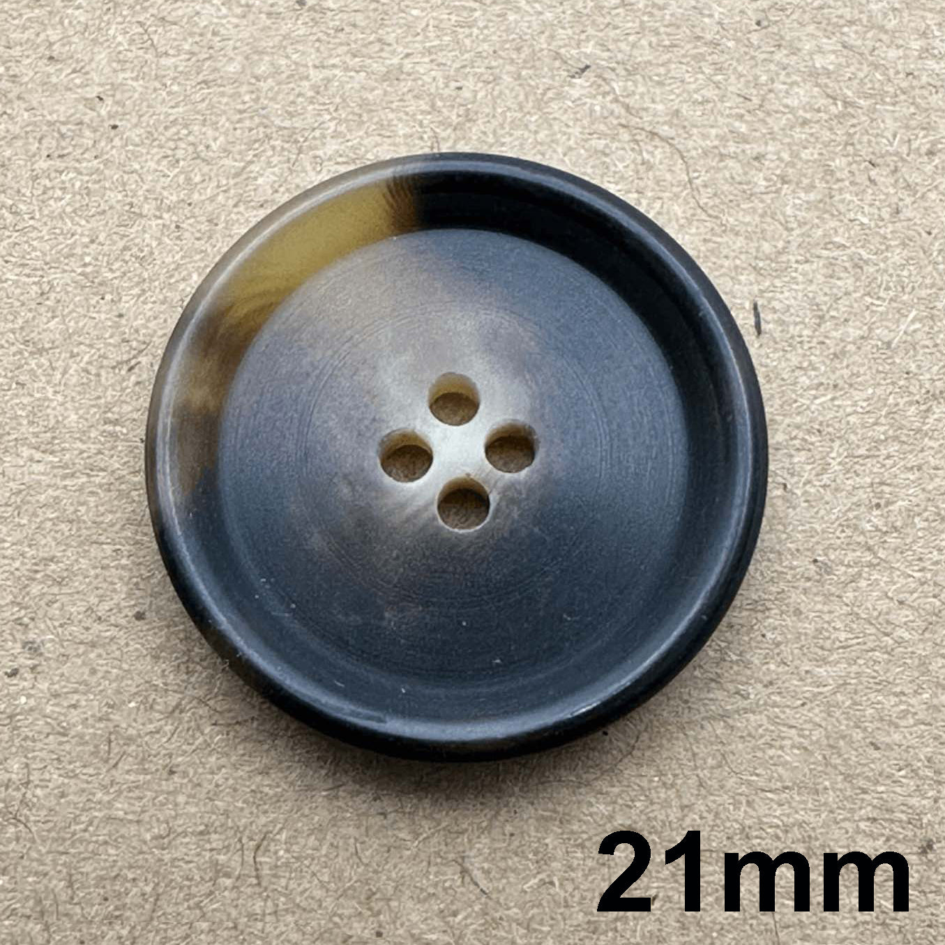 4 Hole Classic Faux Horn Suit Button