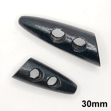 2 Hole Wooden Tooth Toggle Button