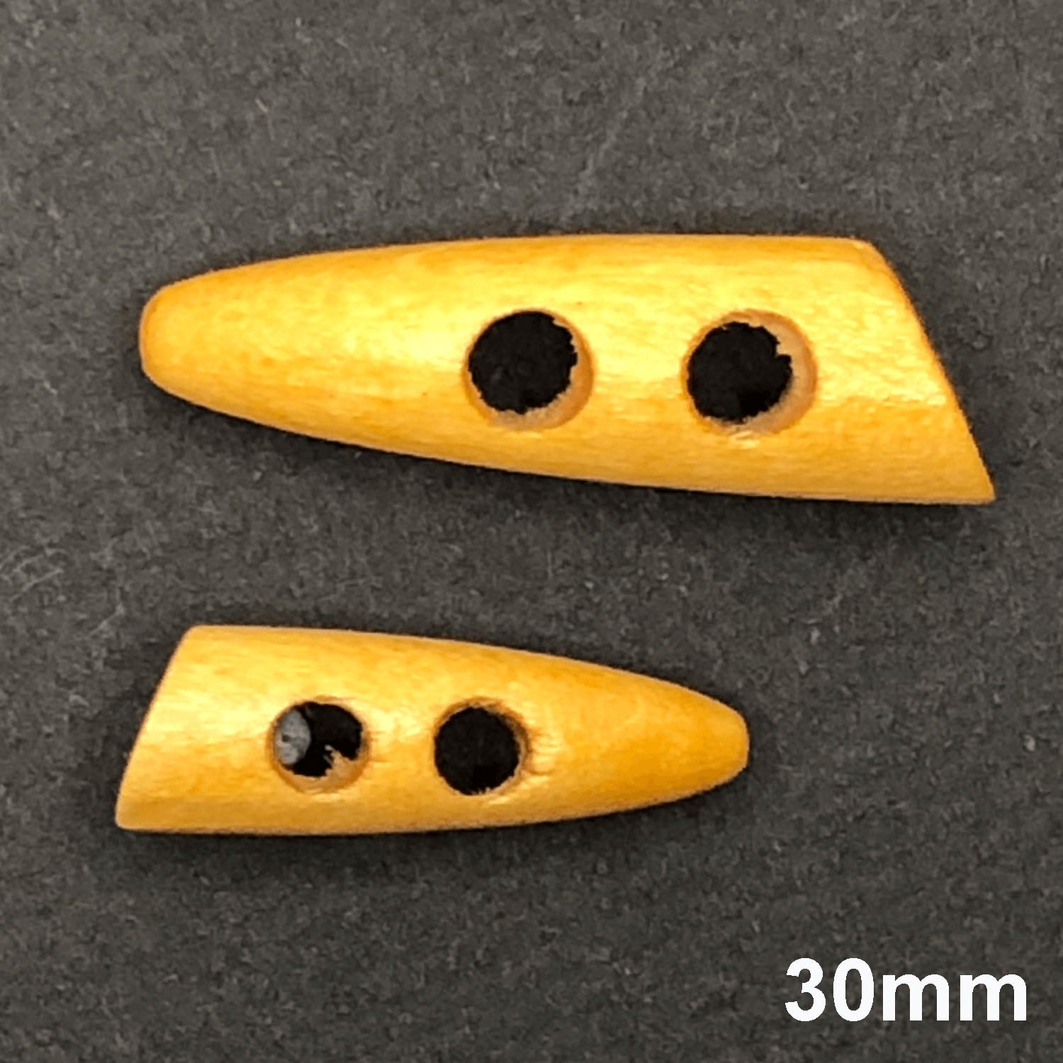 2 Hole Wooden Tooth Toggle Button