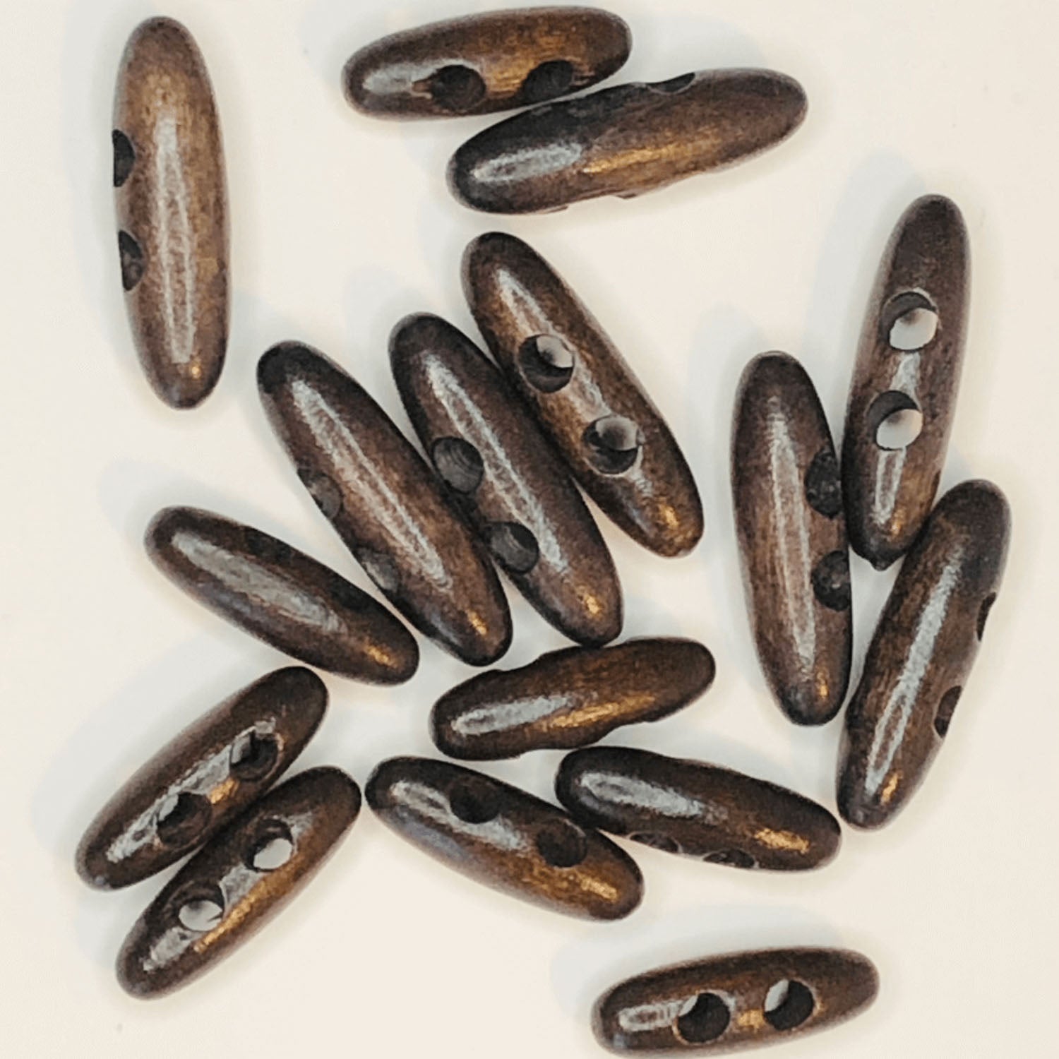 2 Hole Wooden Oval Toggle Button