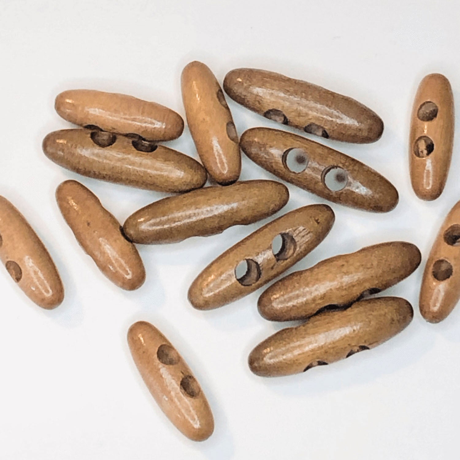 2 Hole Wooden Oval Toggle Button