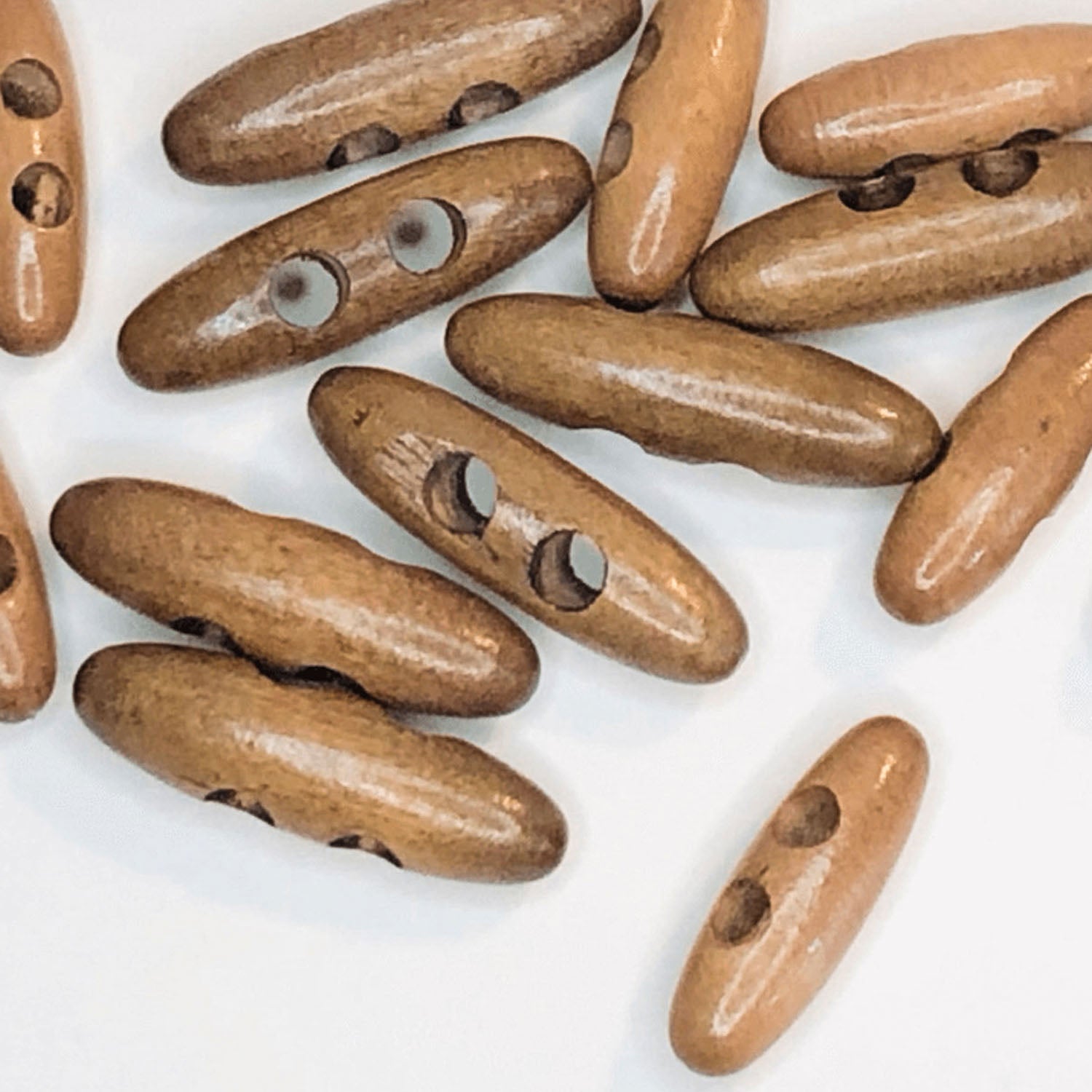 2 Hole Wooden Oval Toggle Button