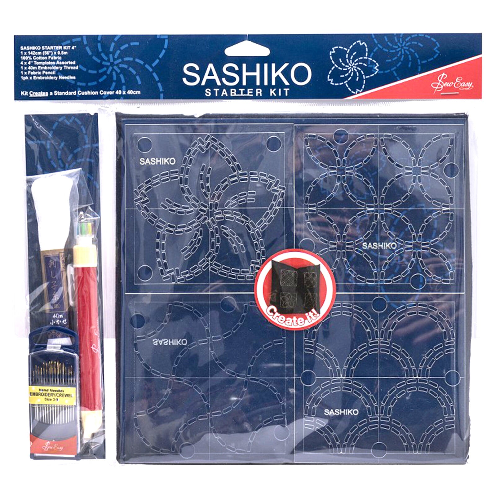 Sew Easy Japanese Sashiko Starter Kit