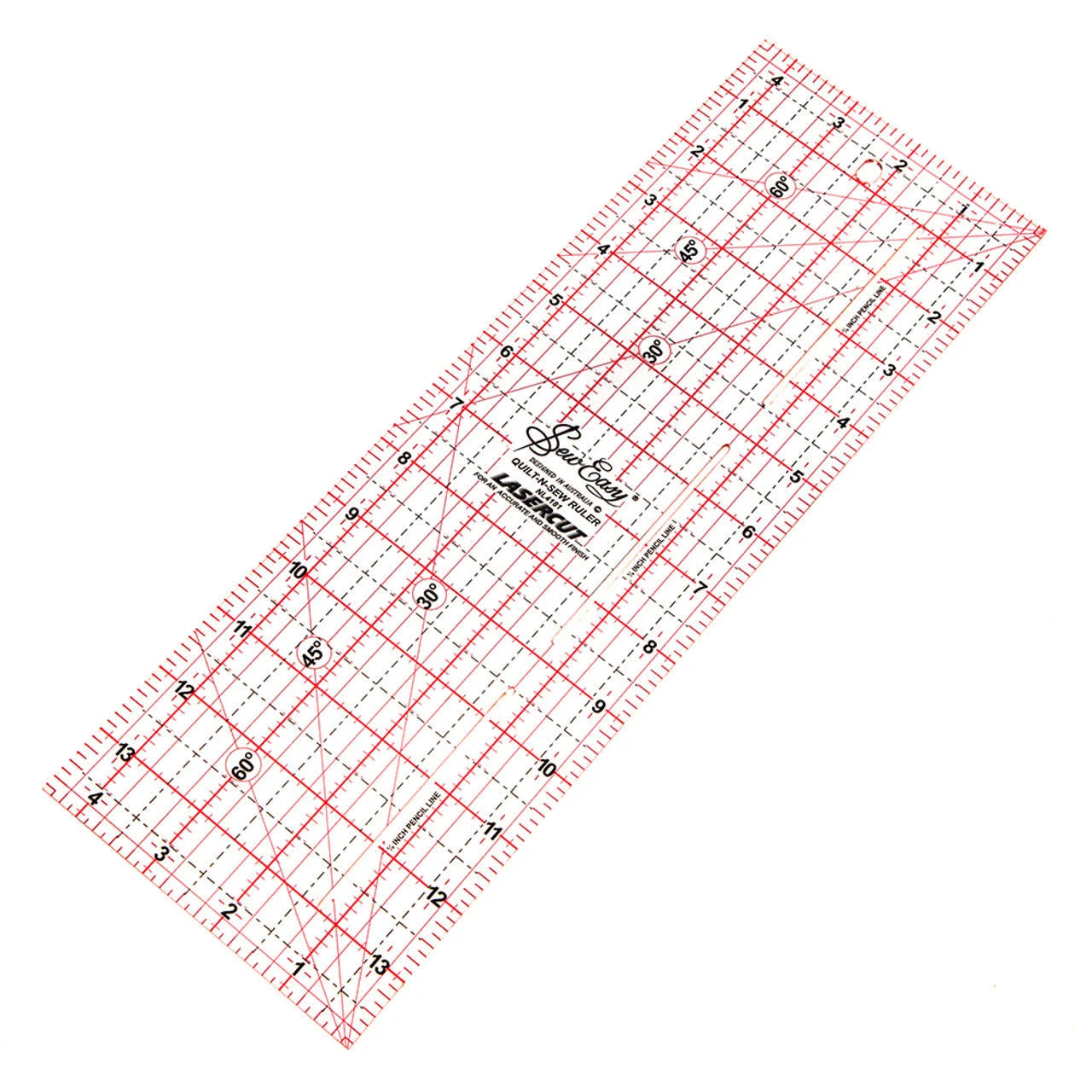 Sew Easy Quilting Patchwork Ruler 14" x 4.5" Imperial