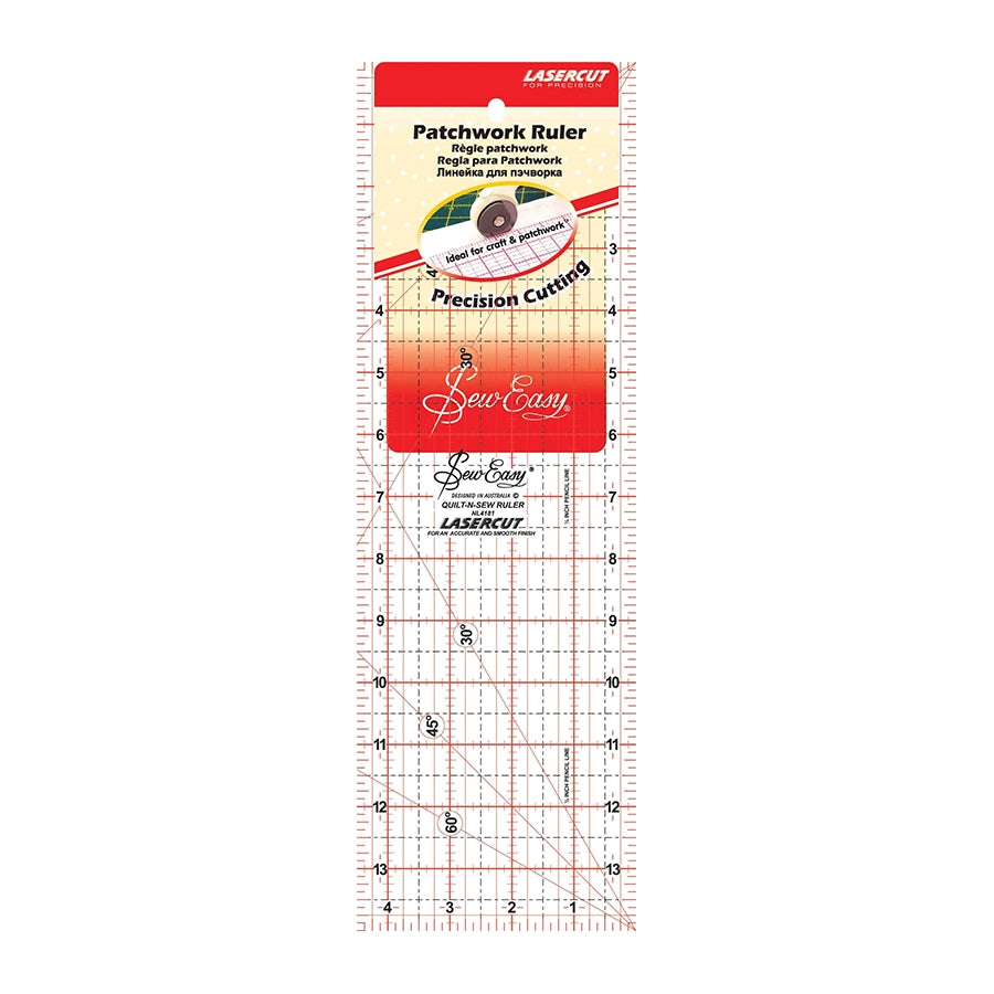Sew Easy Quilting Patchwork Ruler 14" x 4.5" Imperial