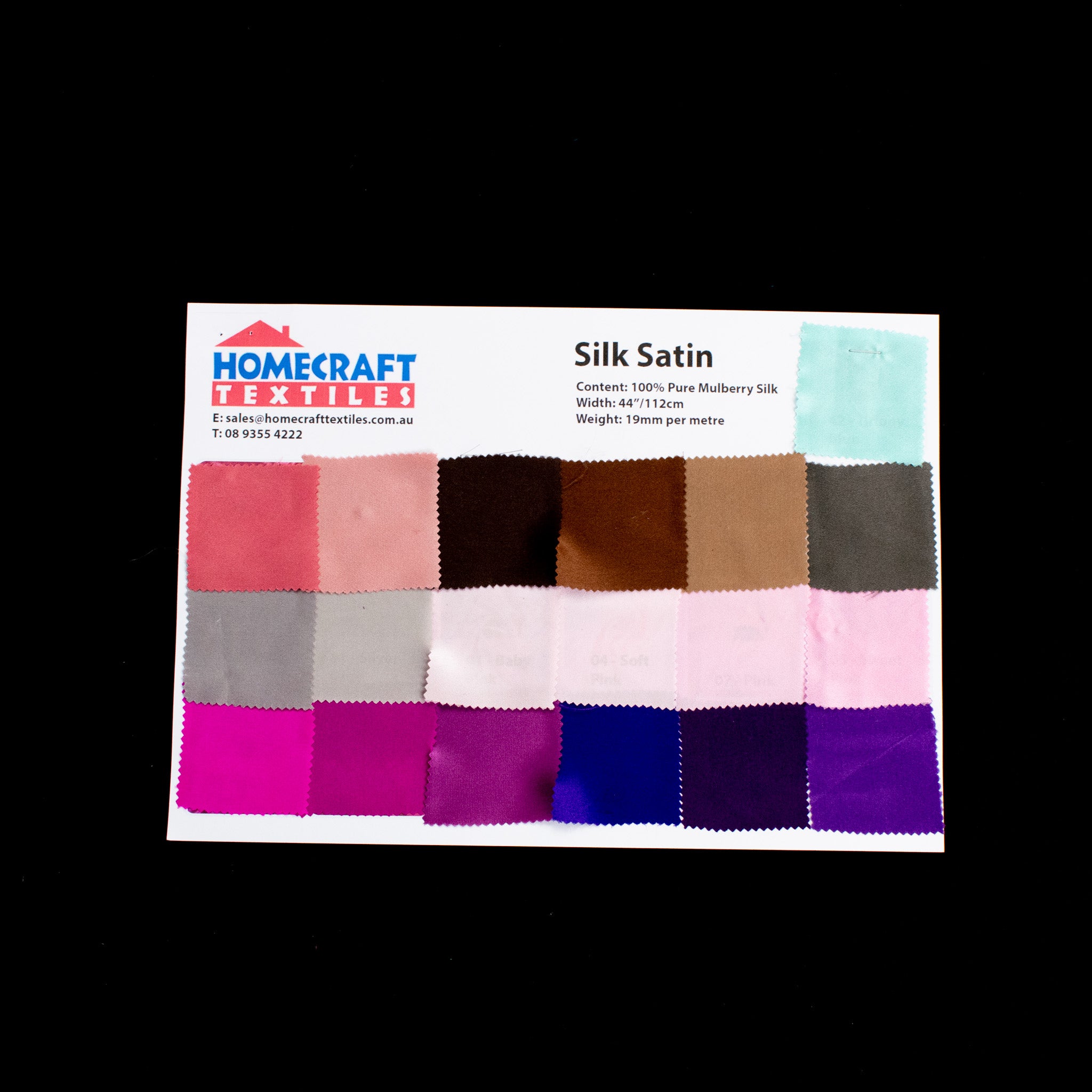 Silk Satin Sample Book