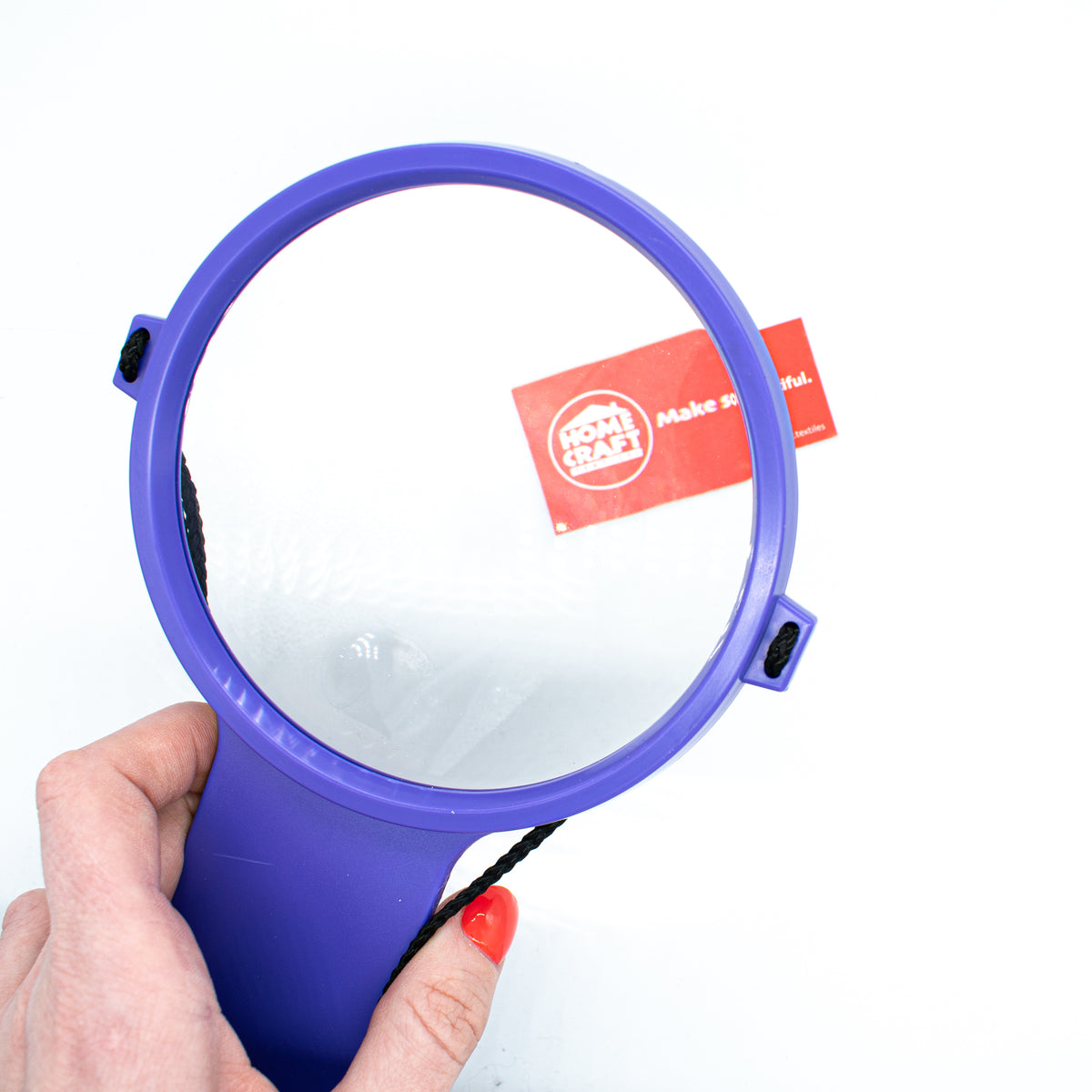 SEW EASY HAND TOOL - MAGNIFIER WITH LED LIGHTS - HANDS FREE - PURPLE