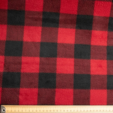 Red Buffalo Plaid Printed Polar Fleece