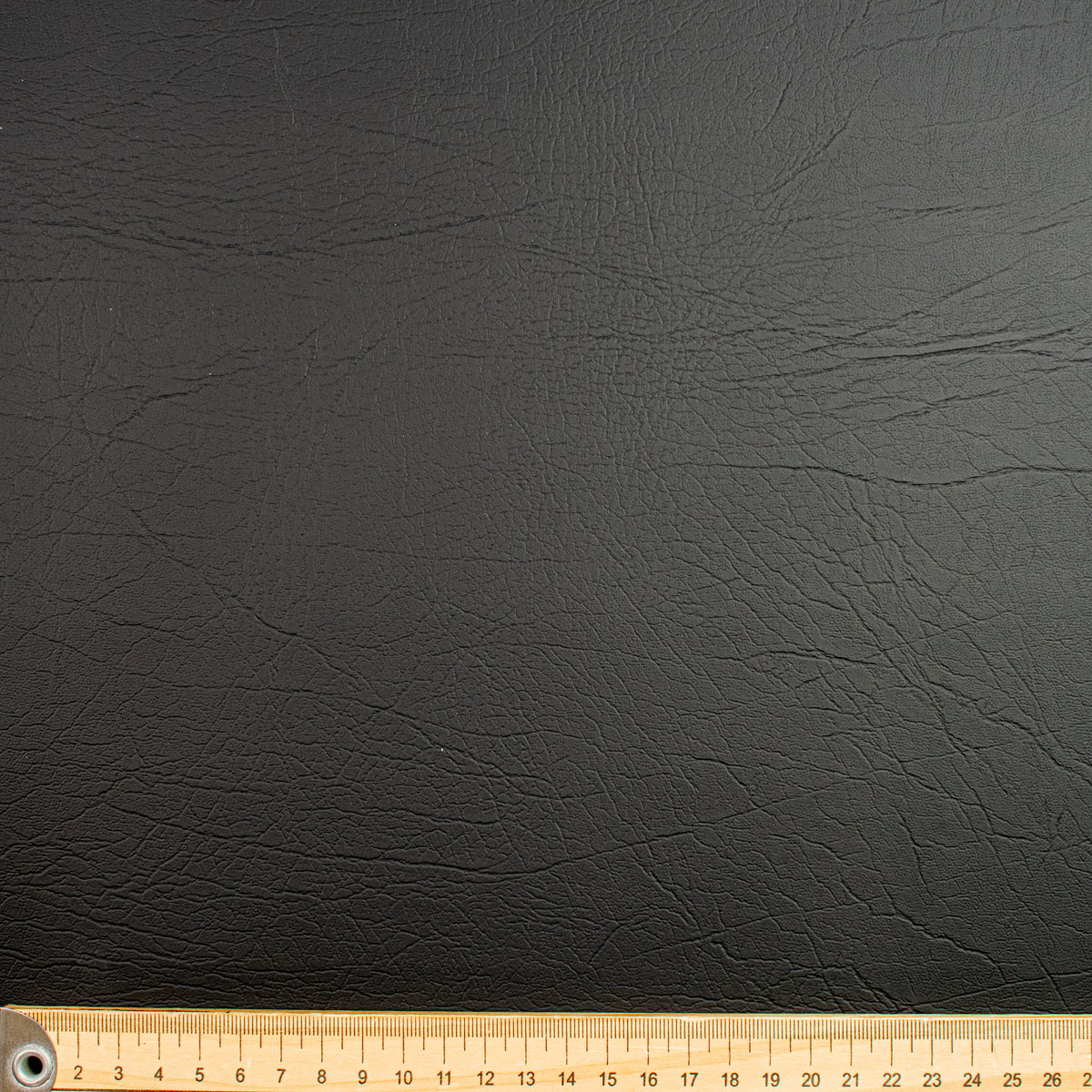 UV Stabilised Textured Knit-Backed Vinyl Black 20m Roll