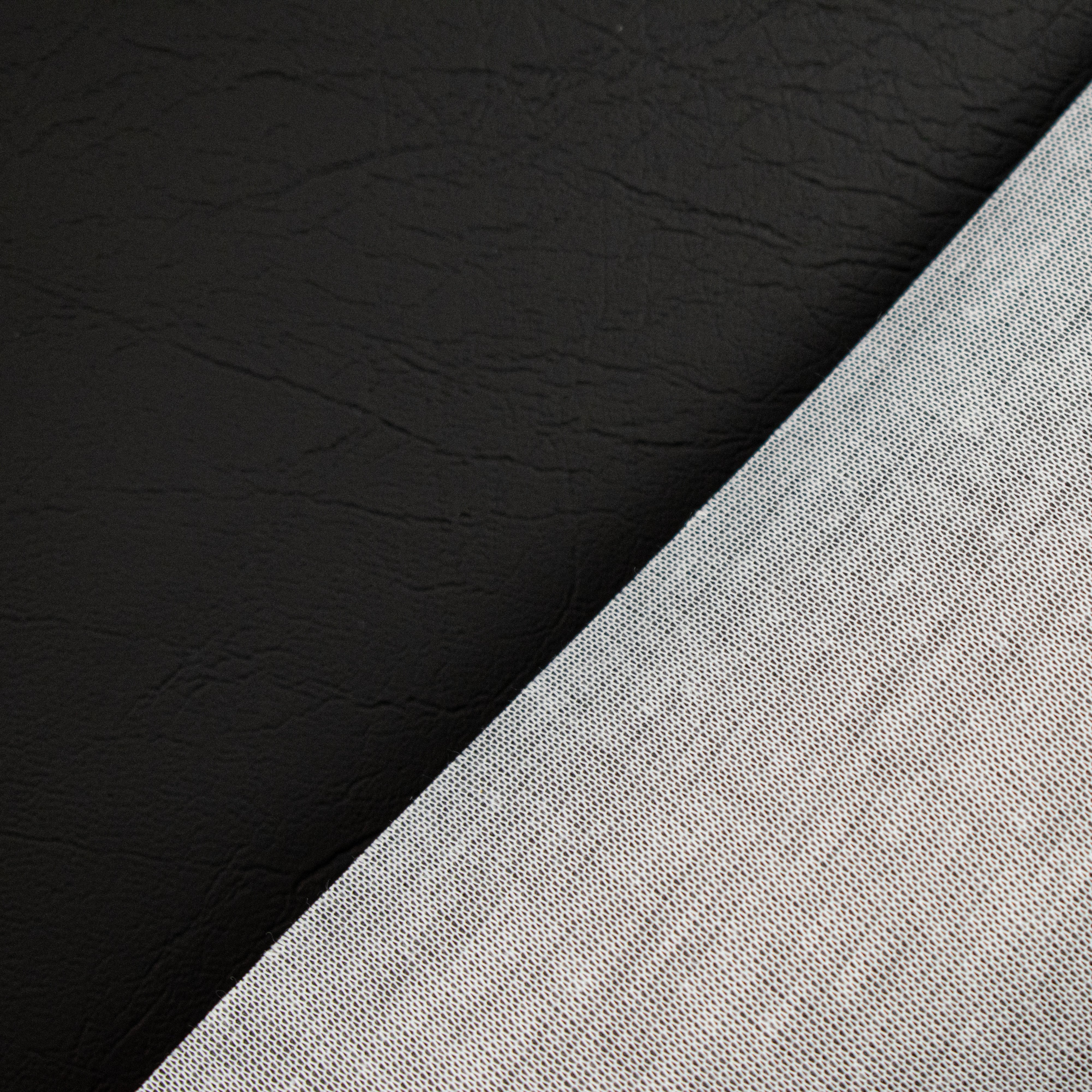 UV Stabilised Textured Knit-Backed Vinyl Black 20m Roll