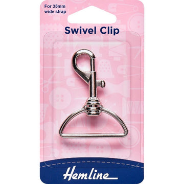 Hemline Swivel Clip - 35MM - Nickle