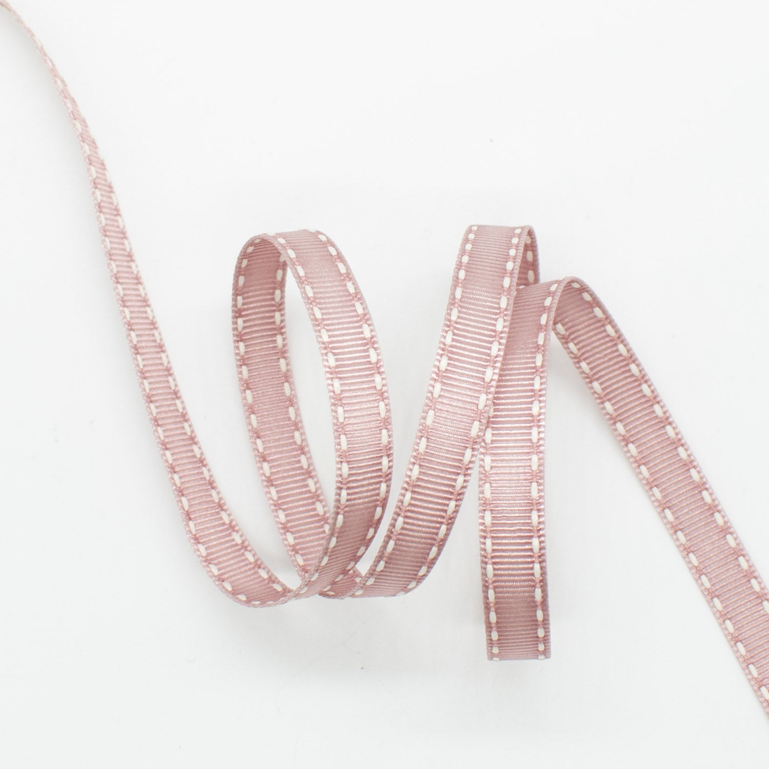 Grosgrain Ribbon with Saddle Stitch 10mm