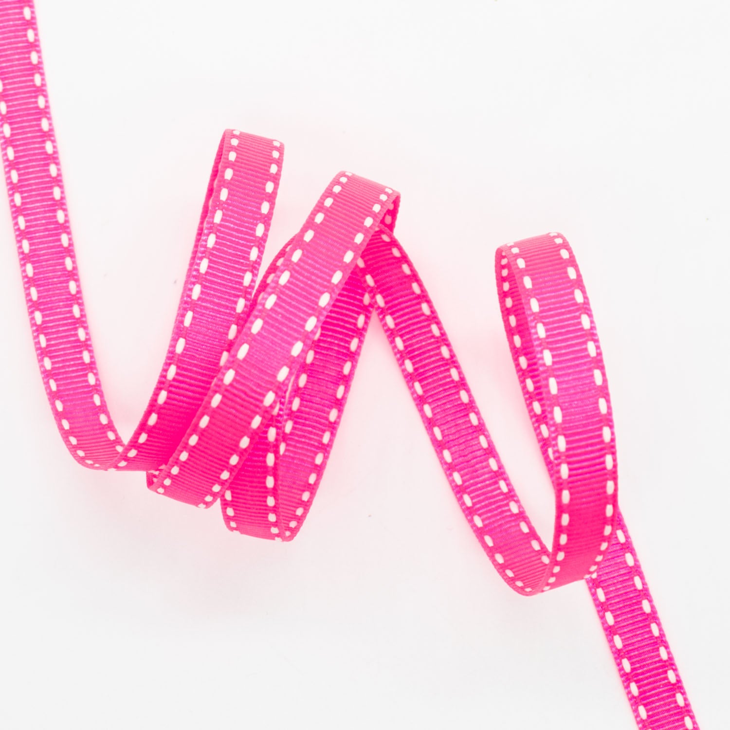 Grosgrain Ribbon with Saddle Stitch 10mm