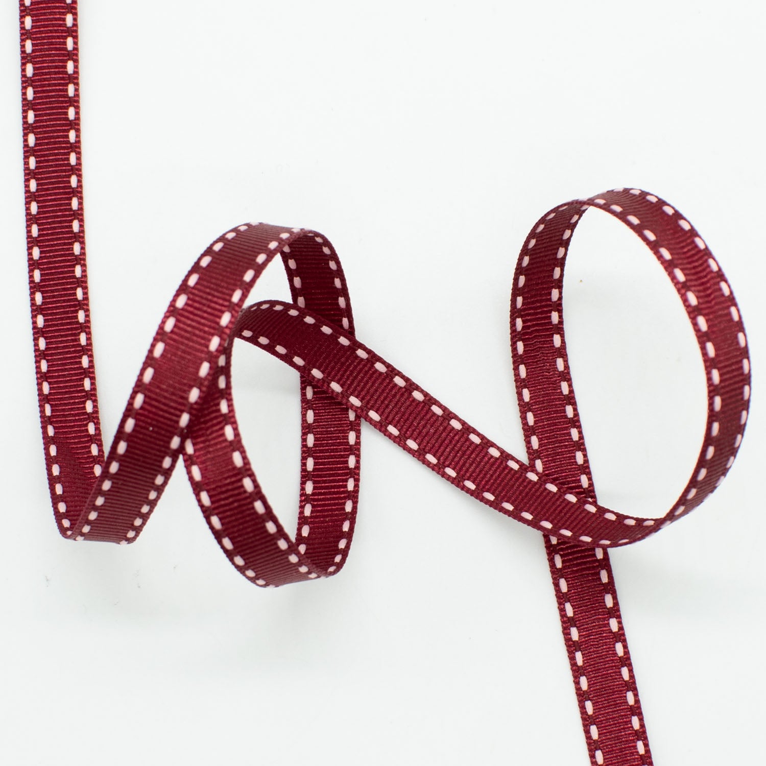 Grosgrain Ribbon with Saddle Stitch 10mm