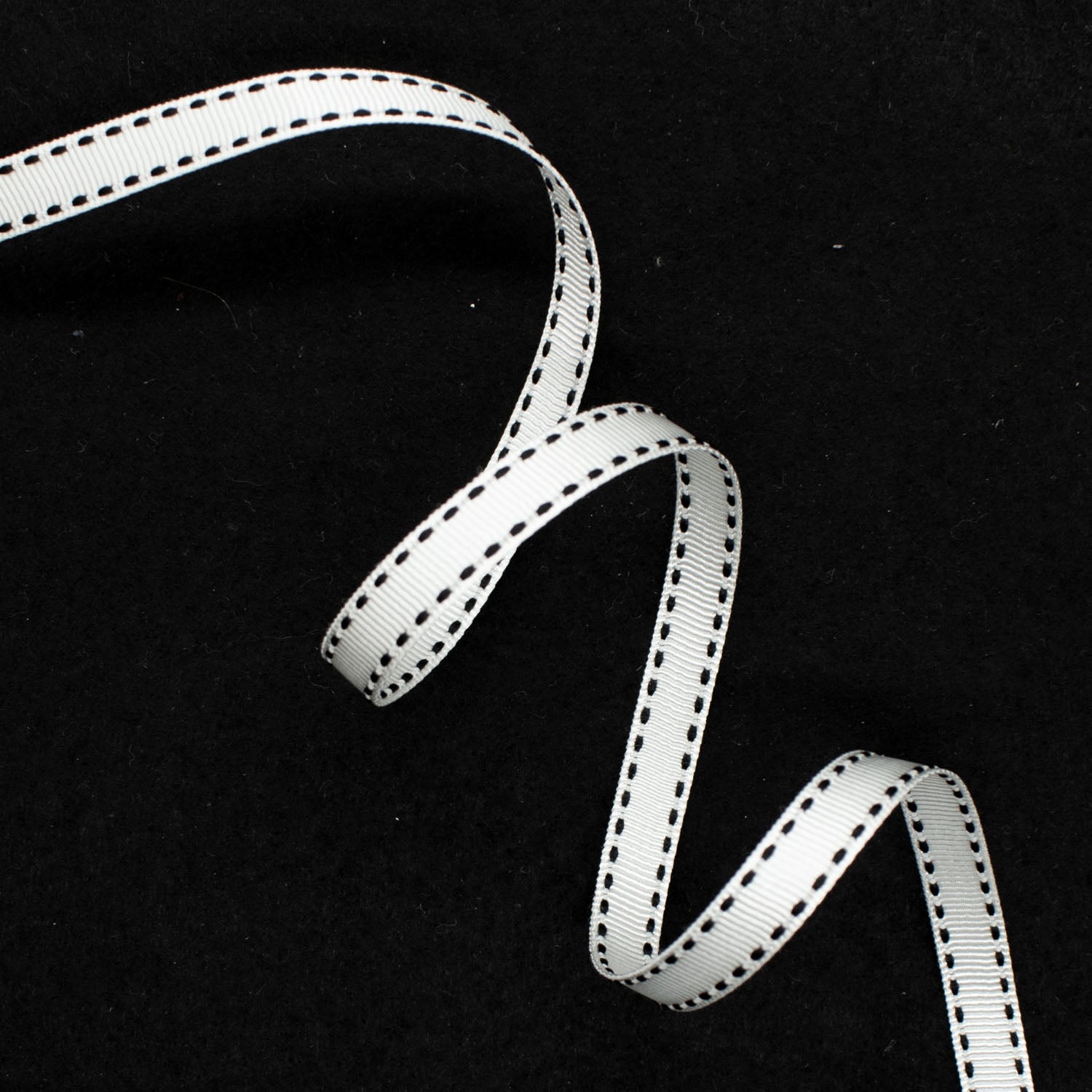 Grosgrain Ribbon with Saddle Stitch 10mm