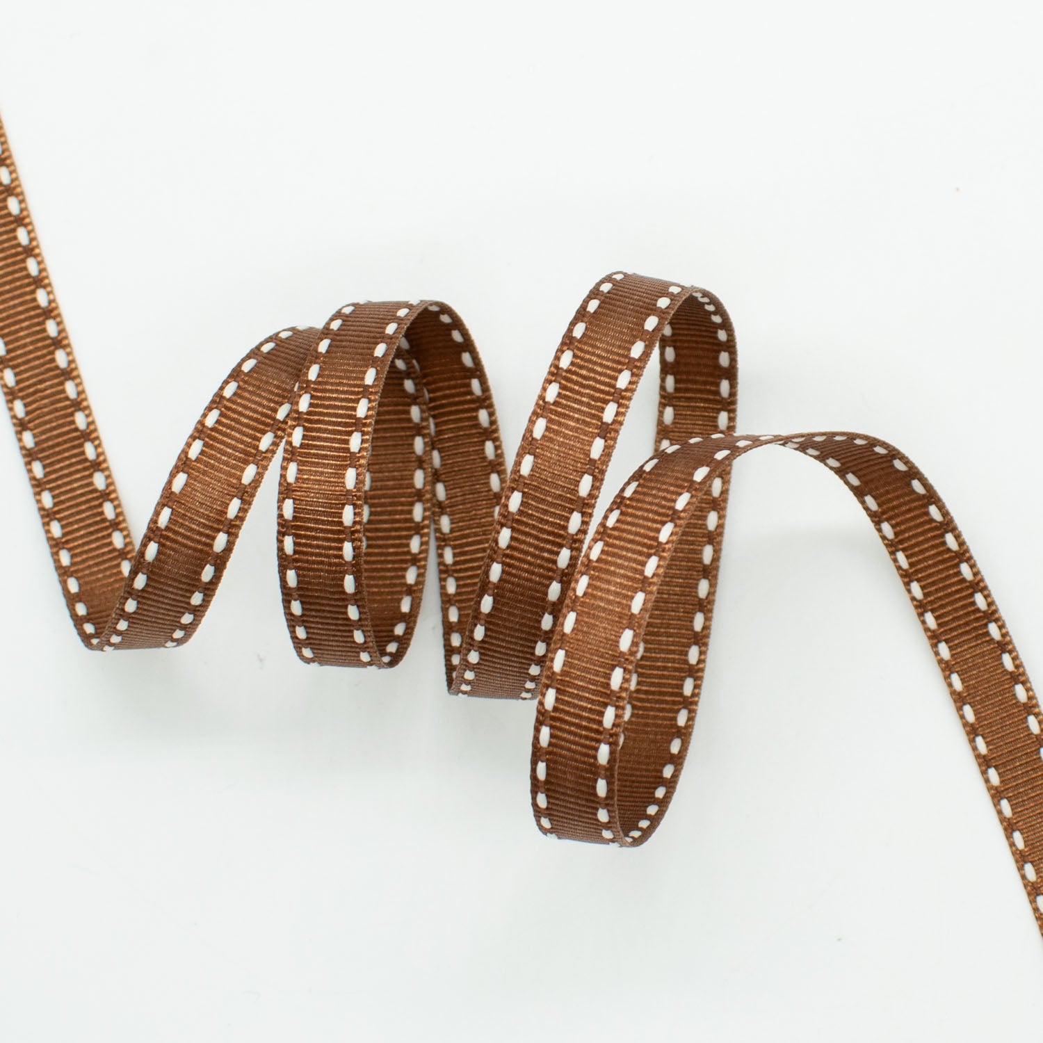 Grosgrain Ribbon with Saddle Stitch 10mm