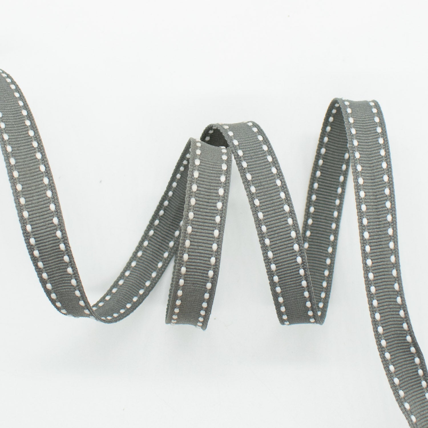 Grosgrain Ribbon with Saddle Stitch 10mm