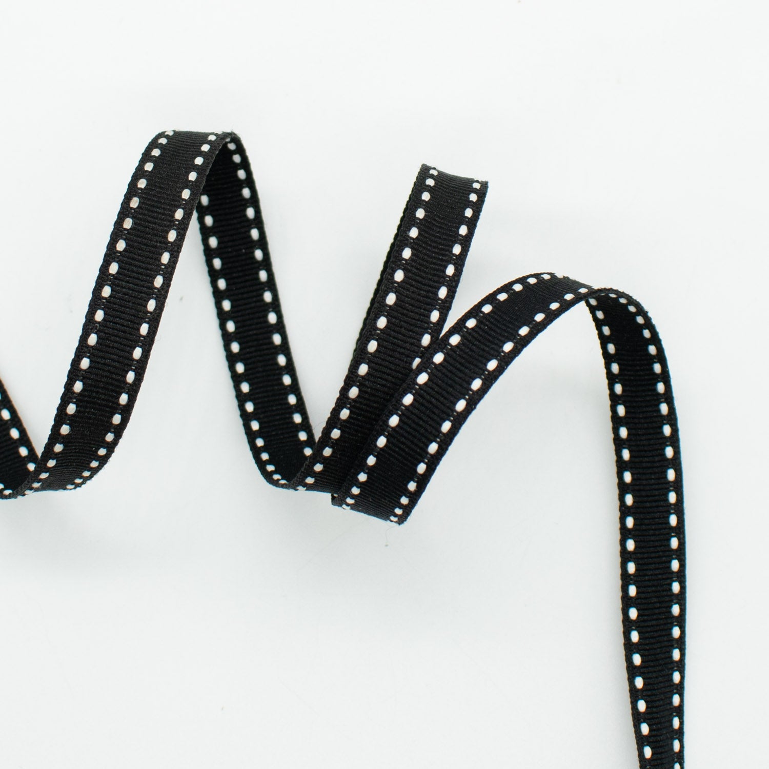 Grosgrain Ribbon with Saddle Stitch 10mm