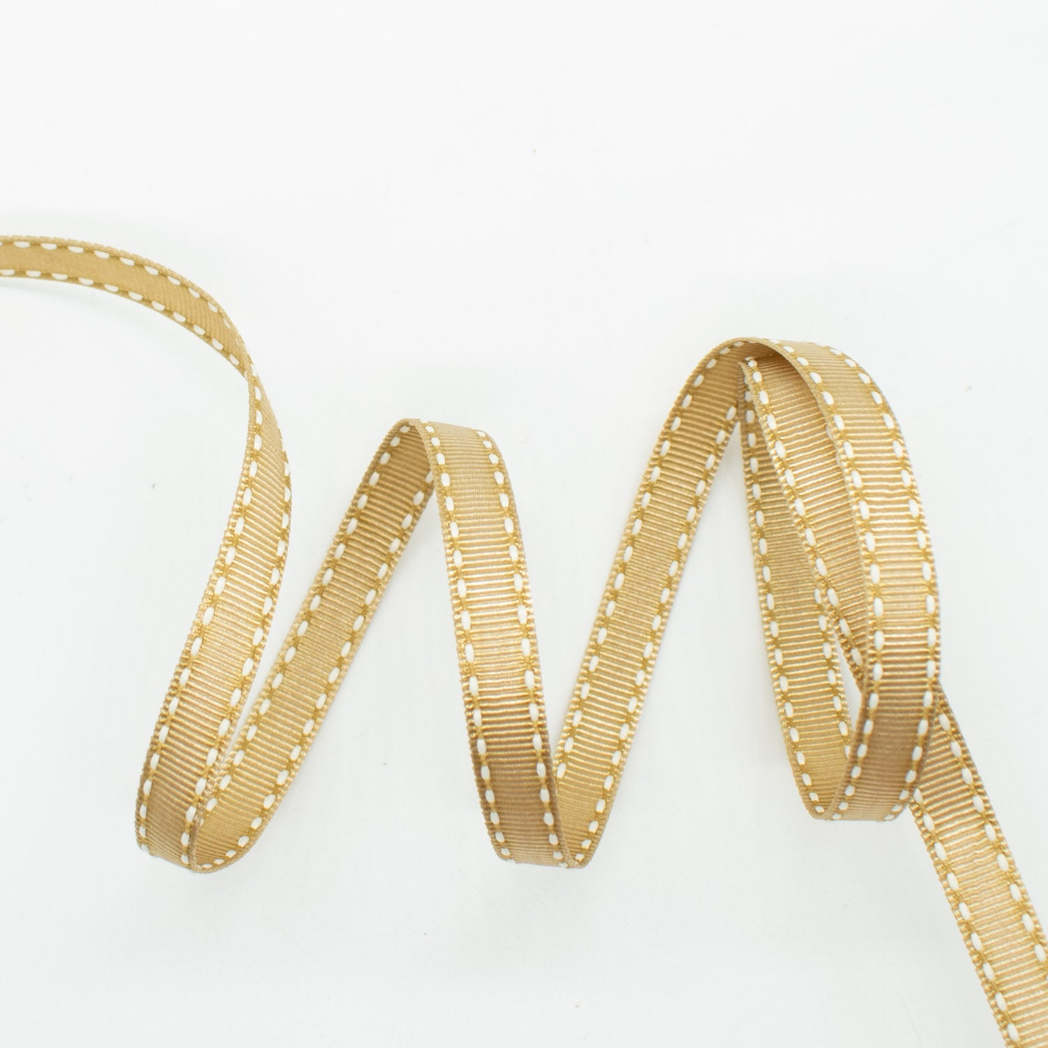 Grosgrain Ribbon with Saddle Stitch 10mm