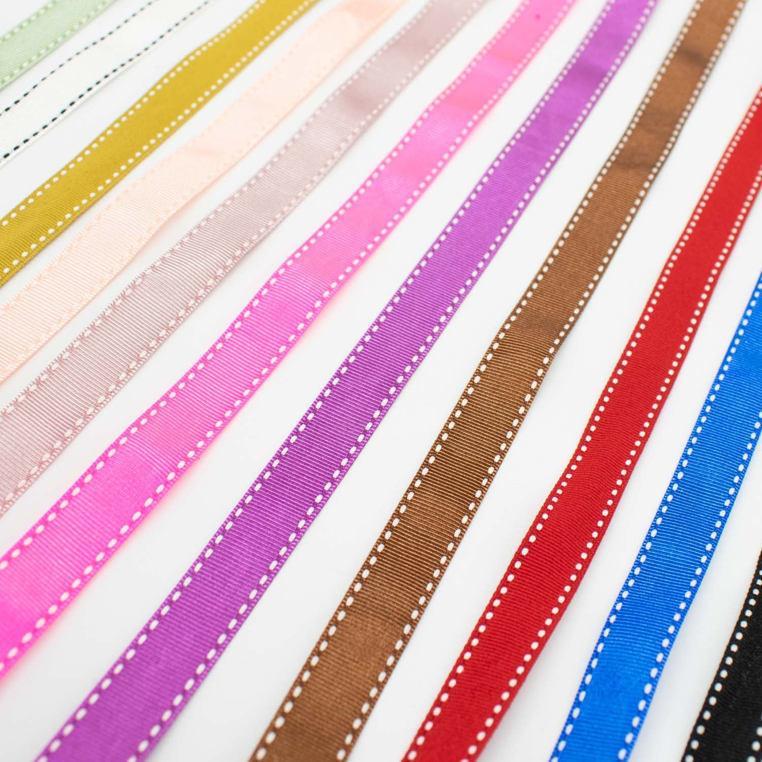Grosgrain Ribbon with Saddle Stitch 15mm