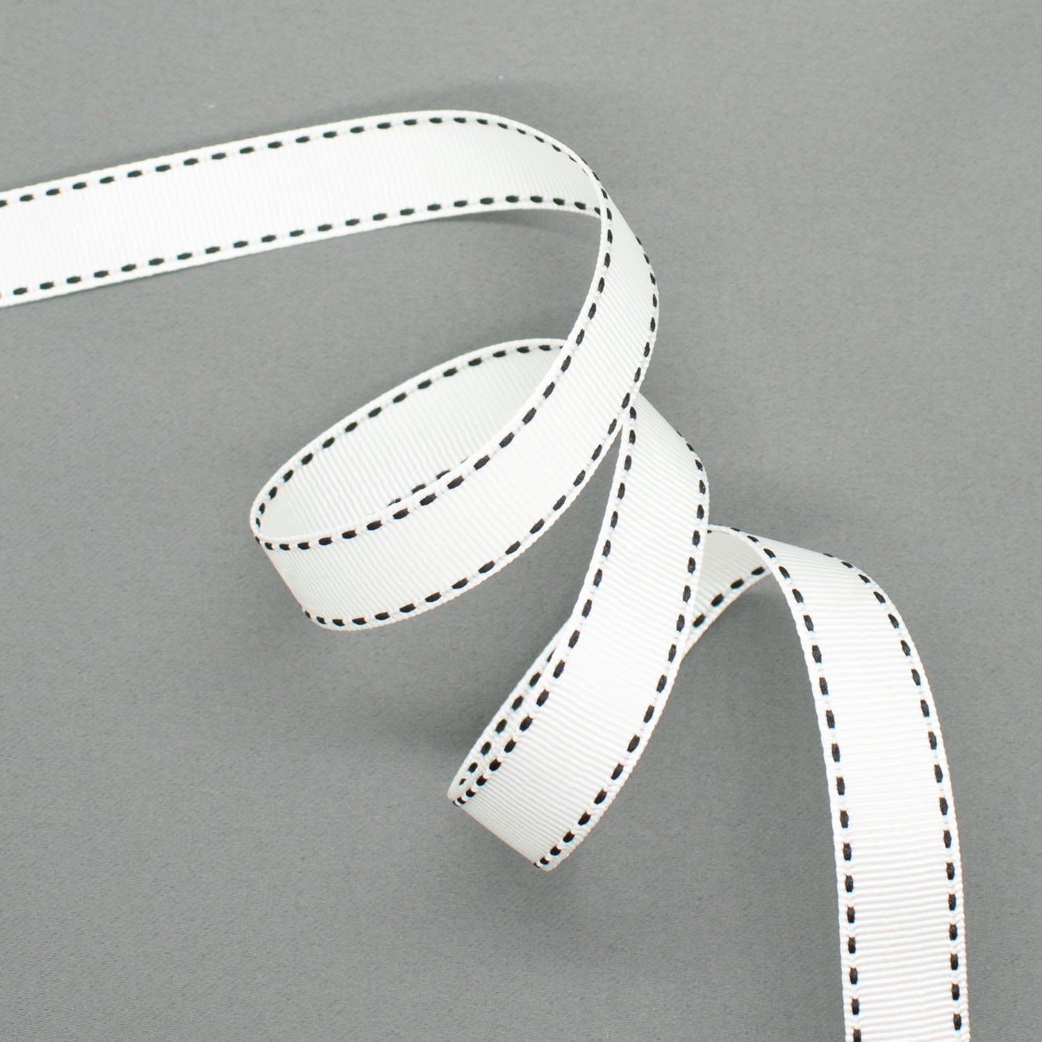 Grosgrain Ribbon with Saddle Stitch 15mm
