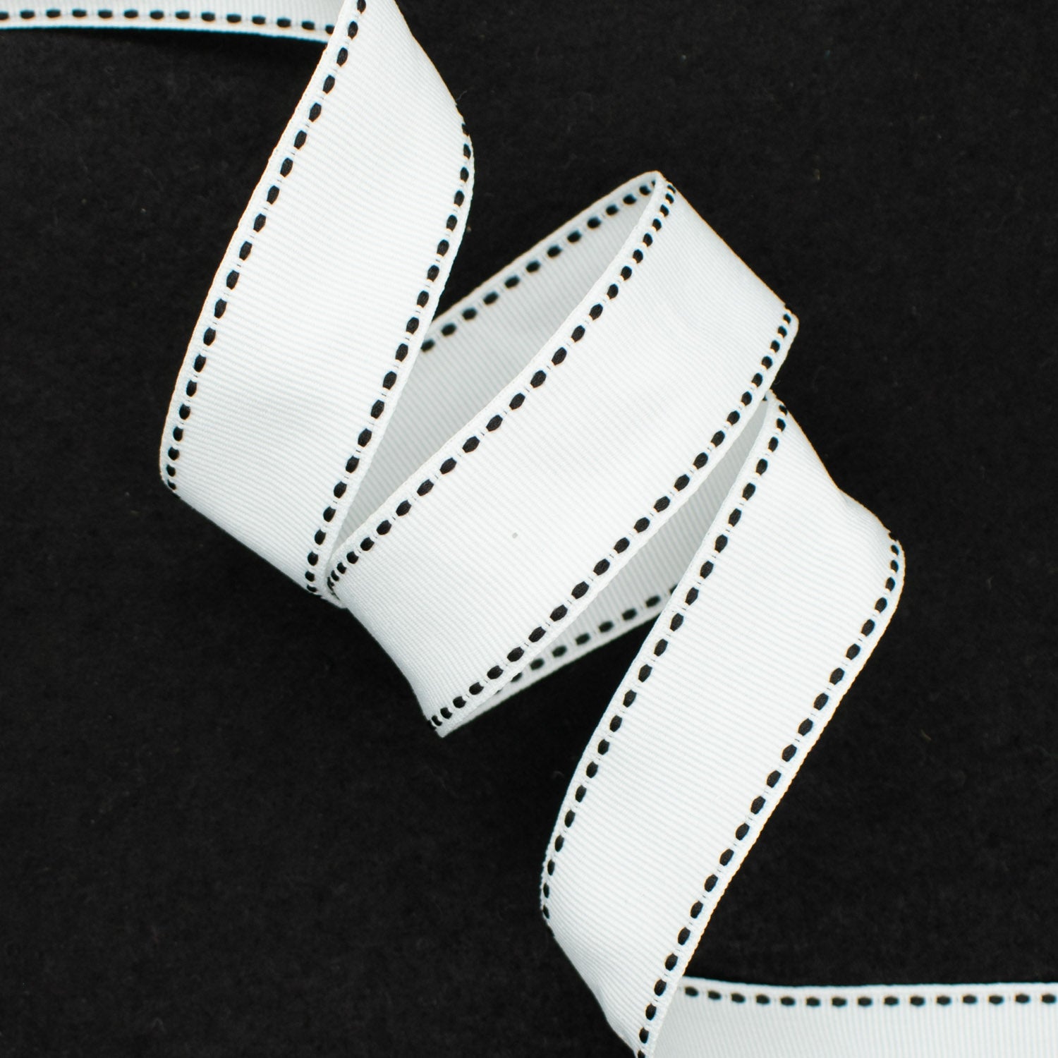 Grosgrain Ribbon with Saddle Stitch 25mm
