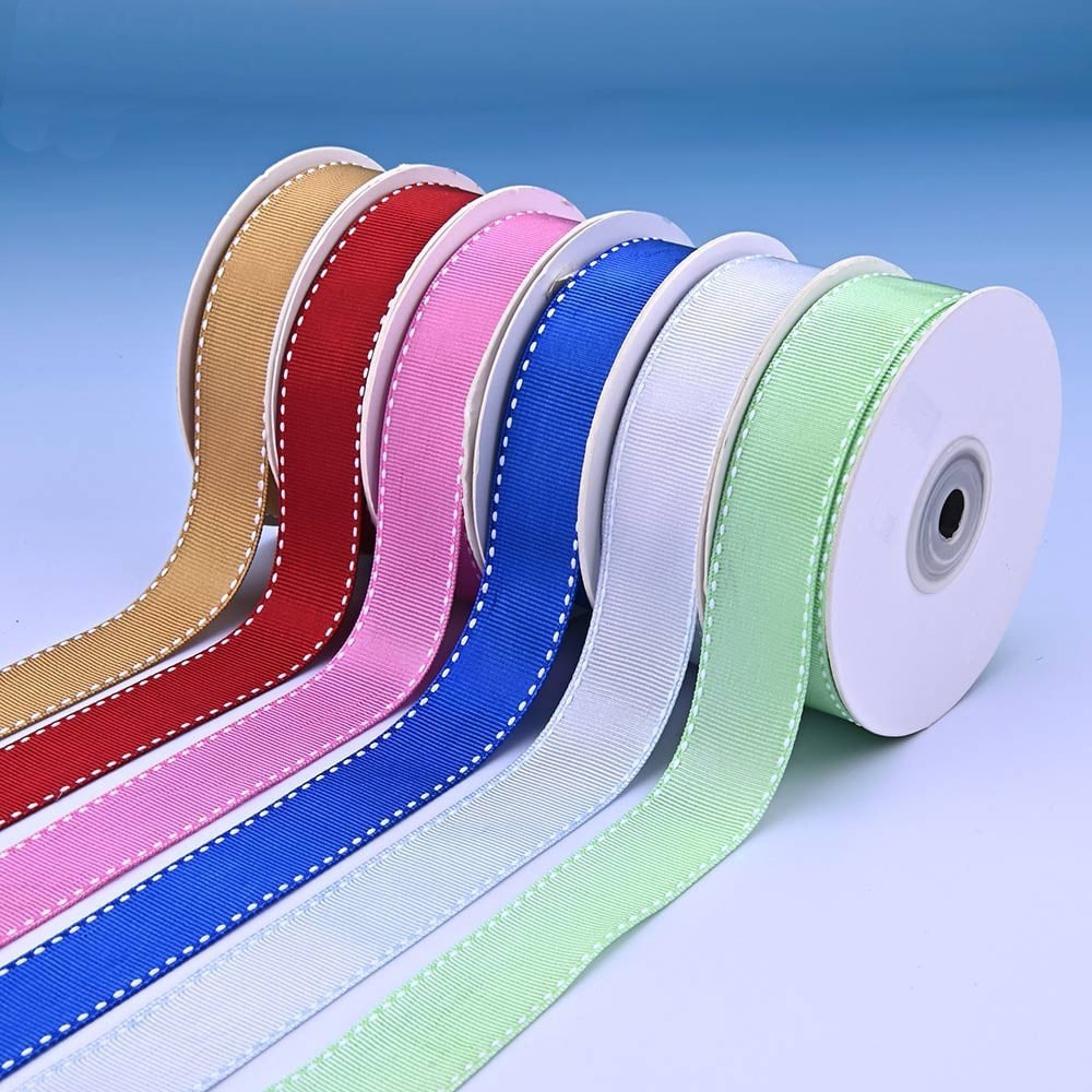 Grosgrain Ribbon with Saddle Stitch 25mm