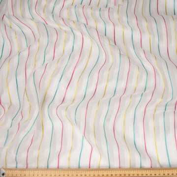 Salina by Zepel Curtaining Sheer Multicolor Stripes
