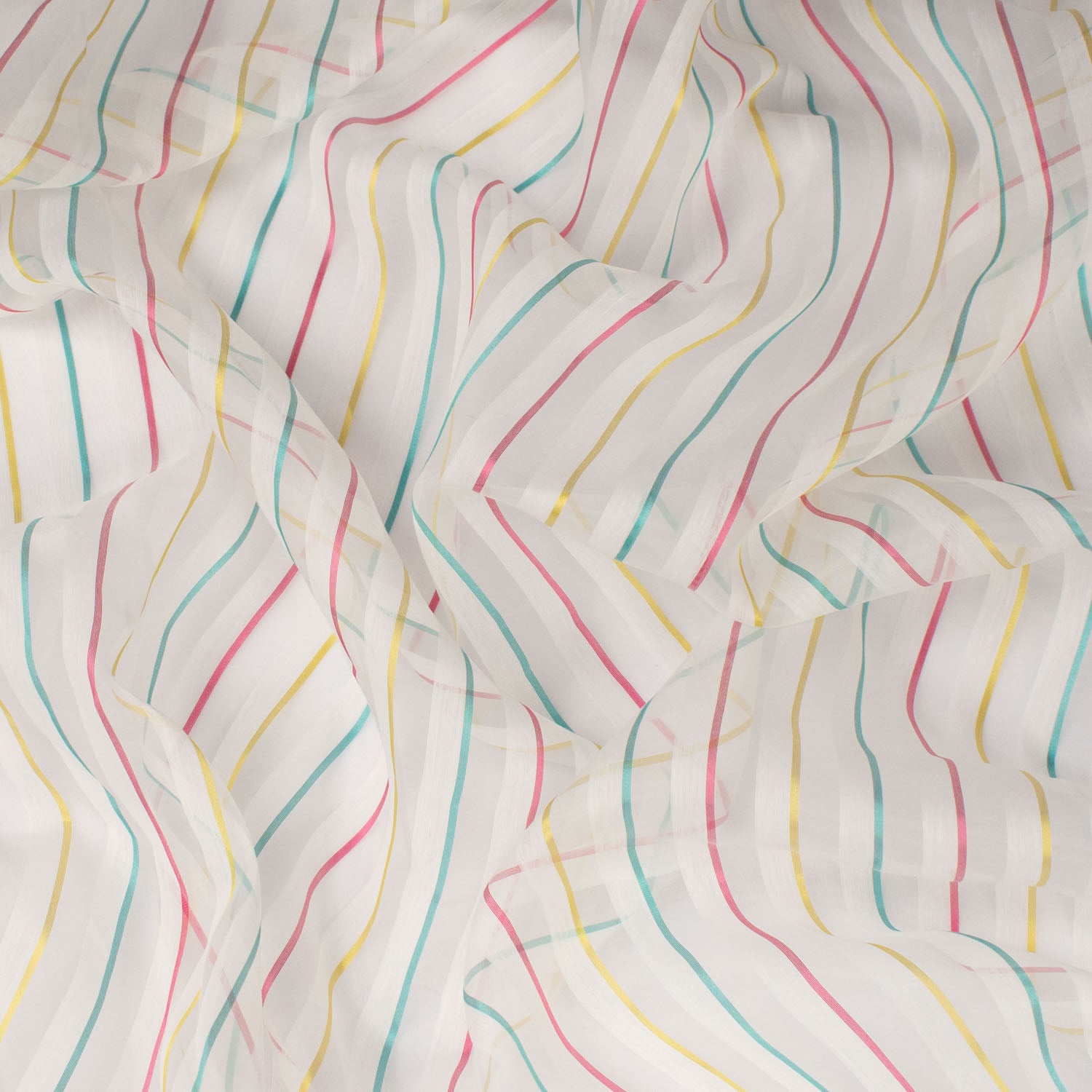 Salina by Zepel Curtaining Sheer Multicolor Stripes