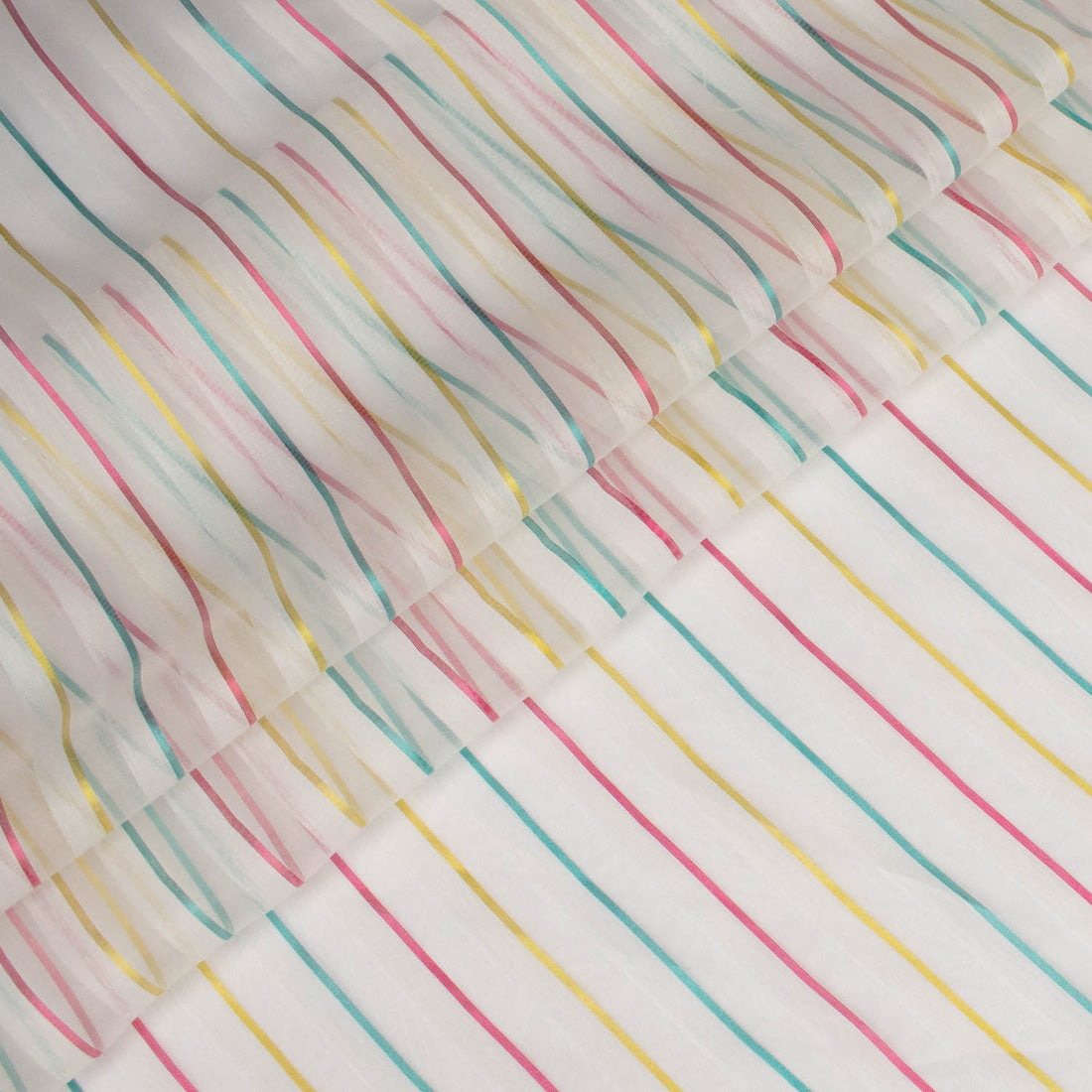 Salina by Zepel Curtaining Sheer Multicolor Stripes