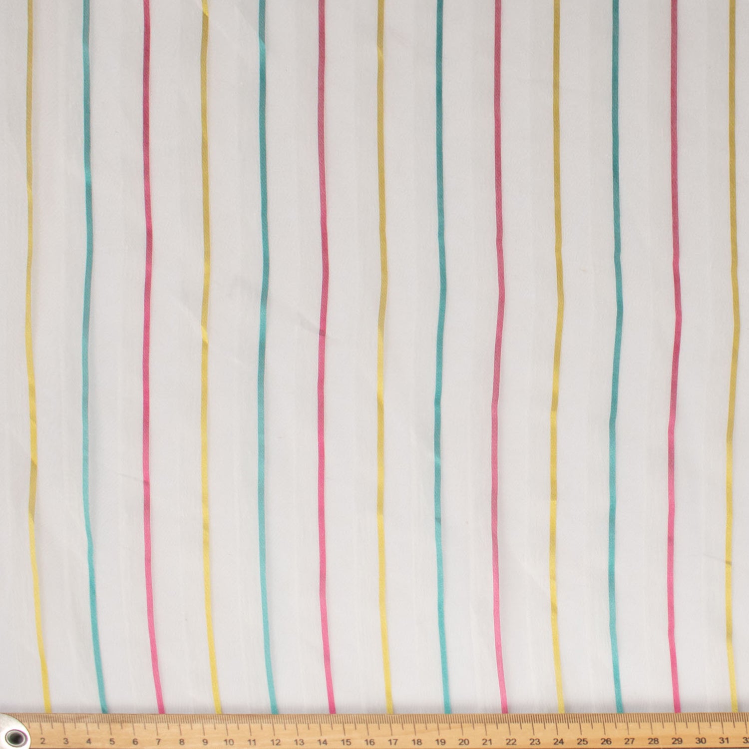 Salina by Zepel Curtaining Sheer Multicolor Stripes