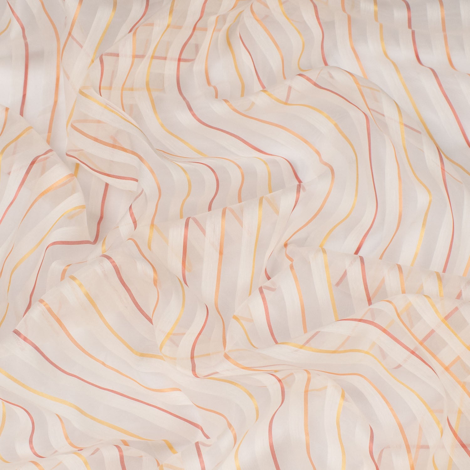 Salina by Zepel Curtaining Sheer Multicolor Stripes