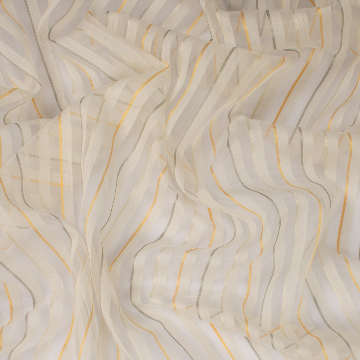 Salina by Zepel Curtaining Sheer Multicolor Stripes