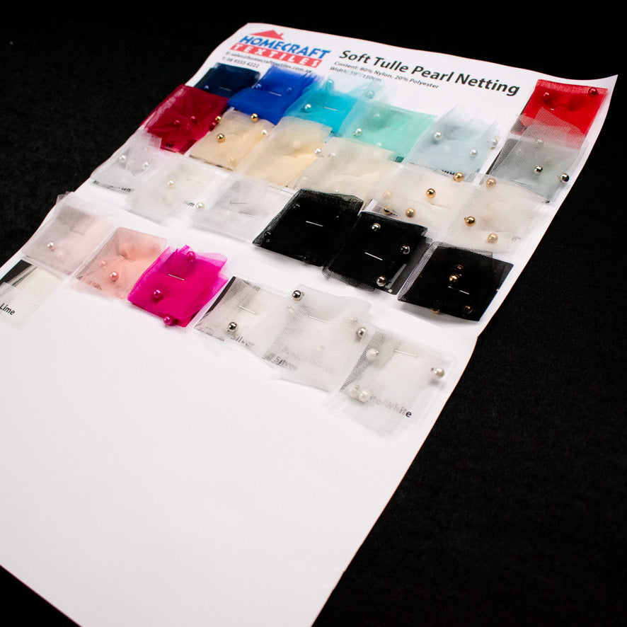 Soft Tulle Pearl Netting Sample Book