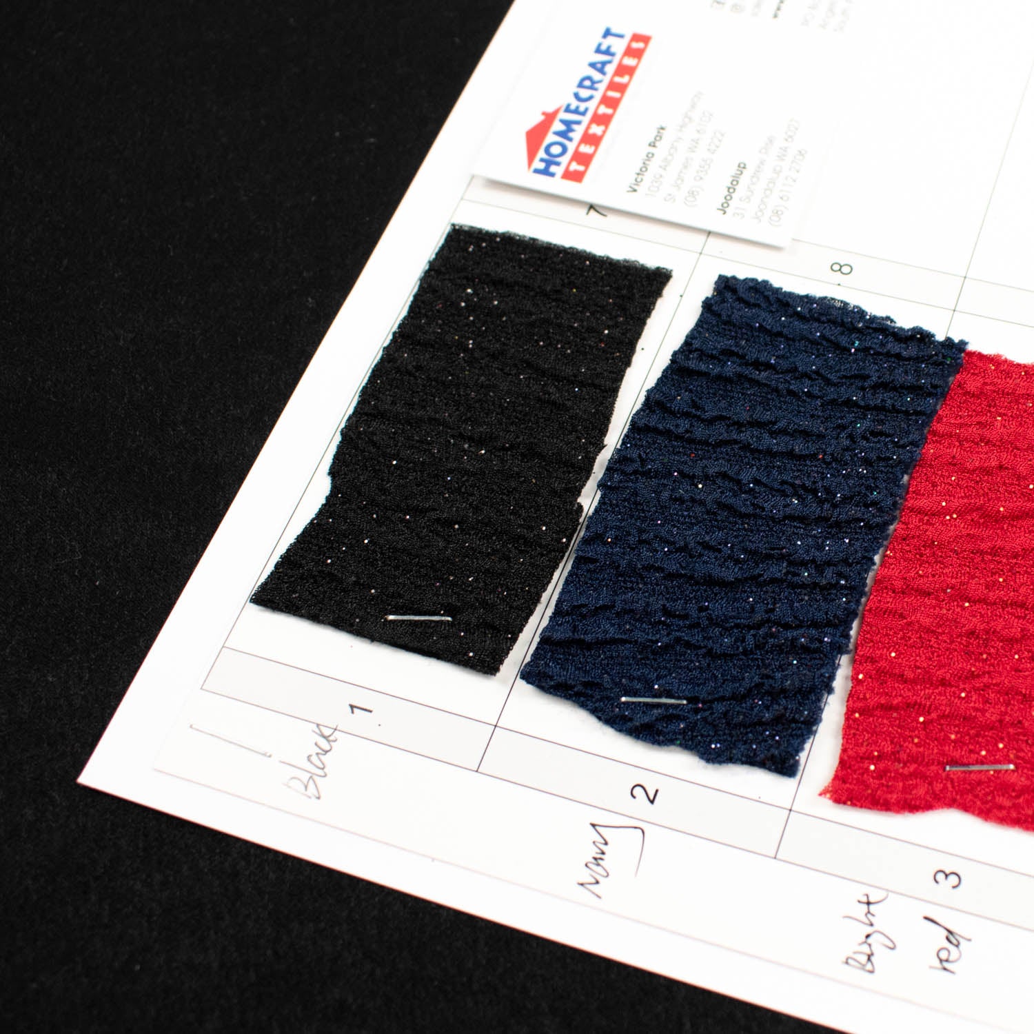 Glitter Crepe Sample Book