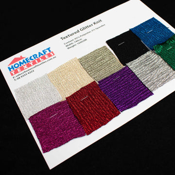 Textured Glitter Knit Sample Book