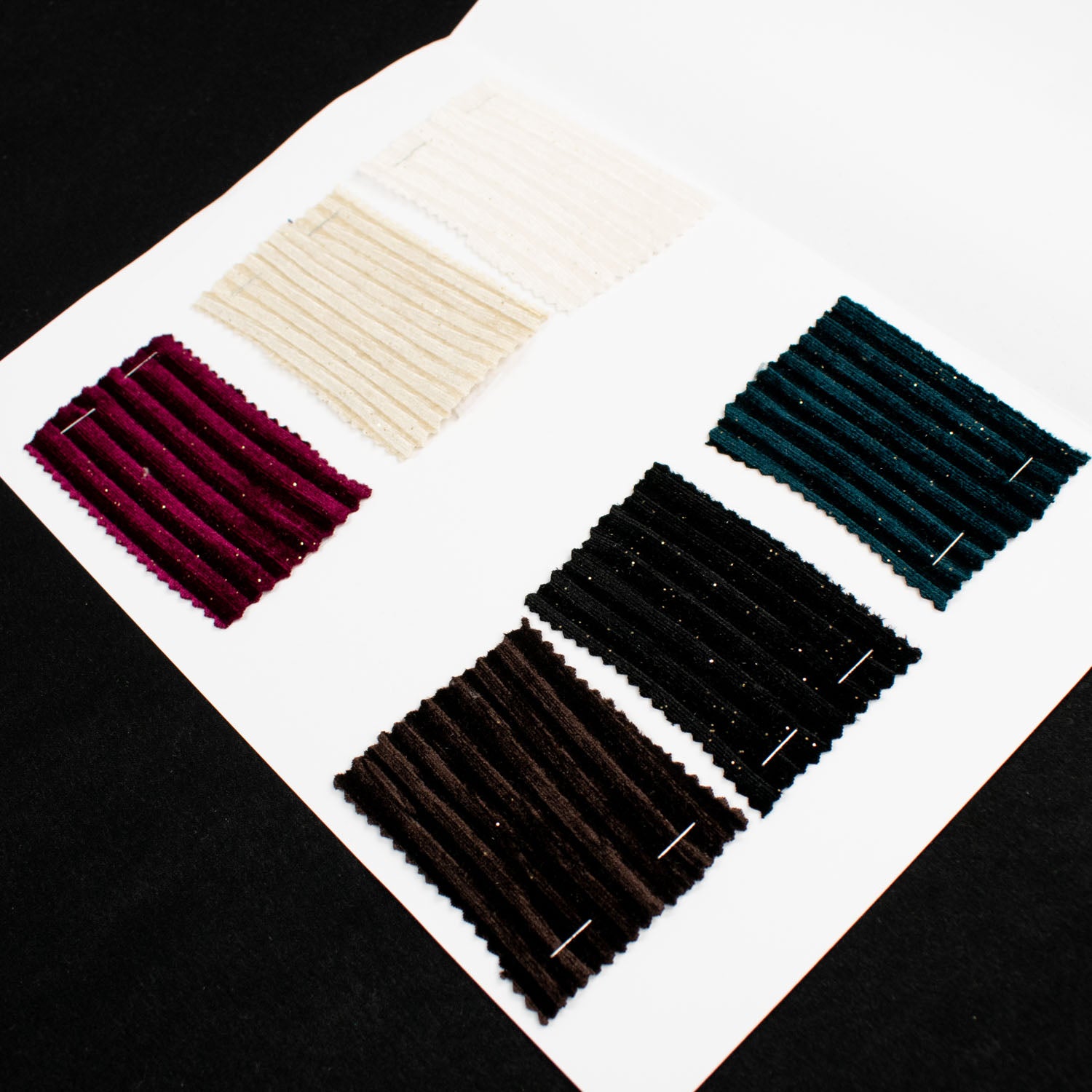Pleated Velvet Glitter Sample Book