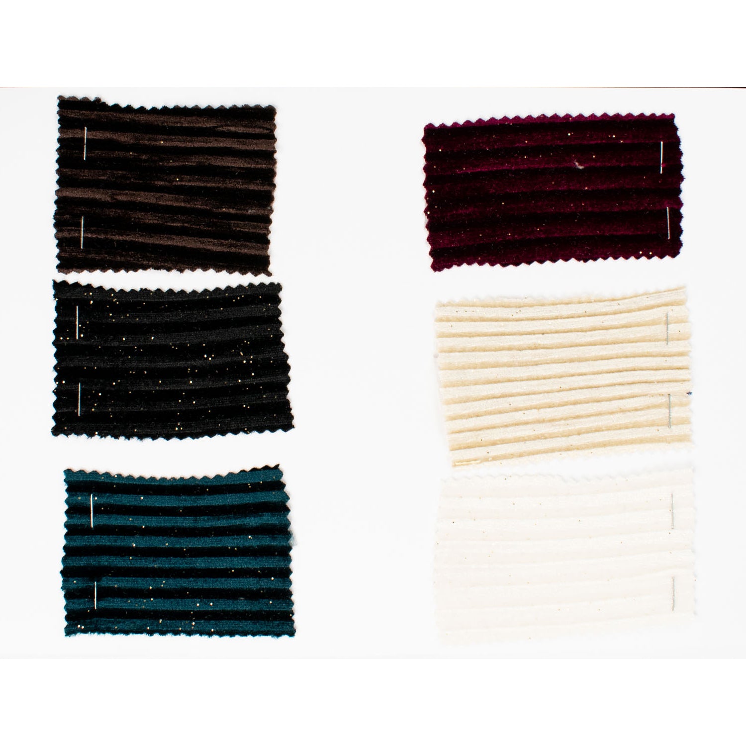 Pleated Velvet Glitter Sample Book