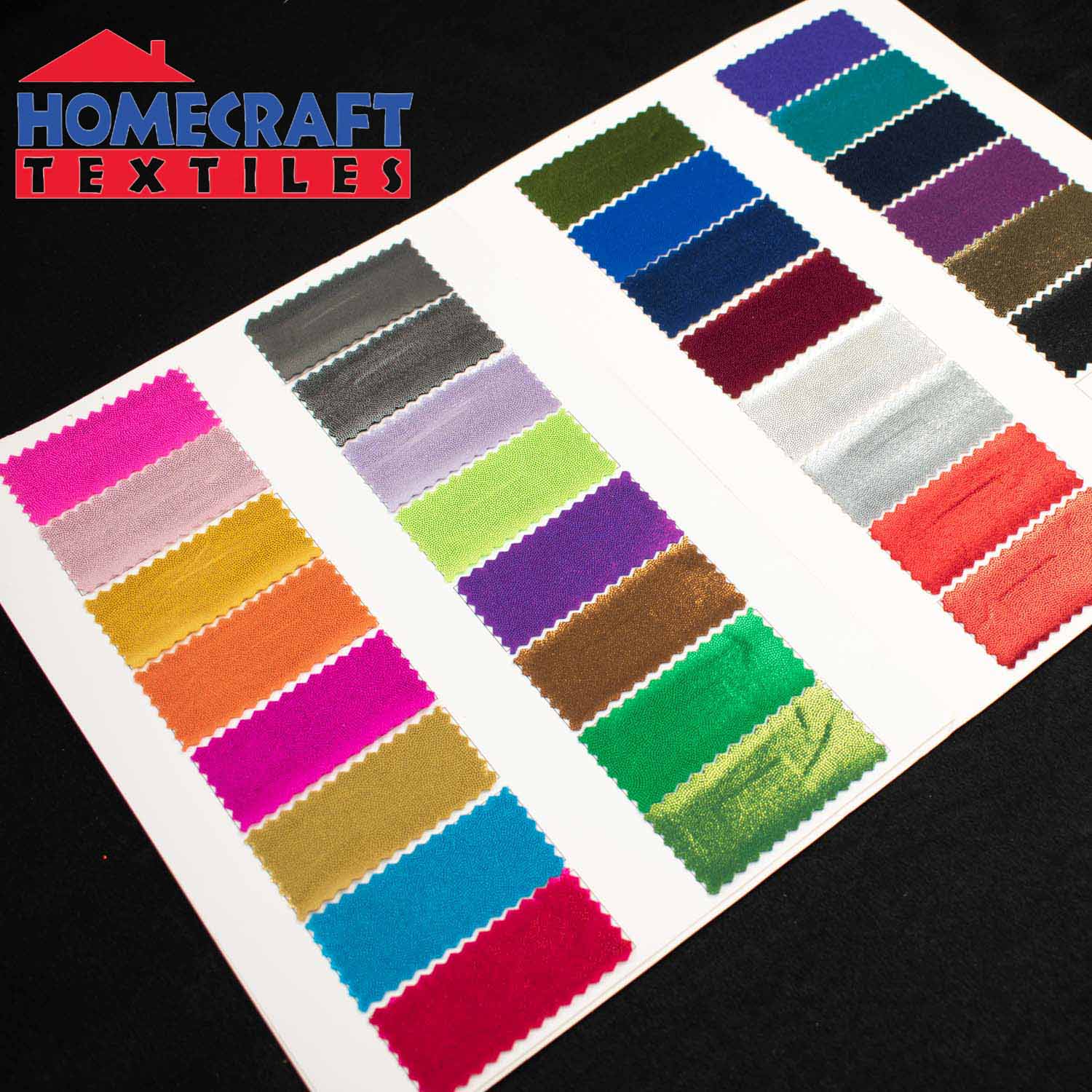 Fog Foil Holographic Nylon Lycra Sample Book