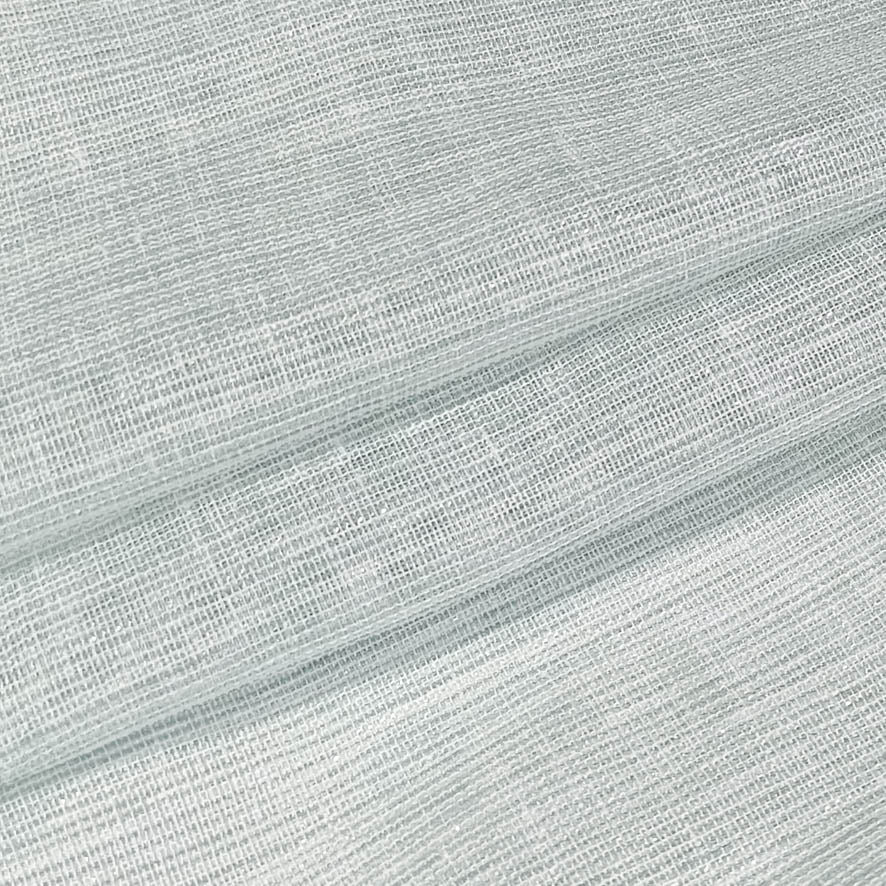 Santorini Curtaining Linen Look Glitter Sheer Fabric 300cm