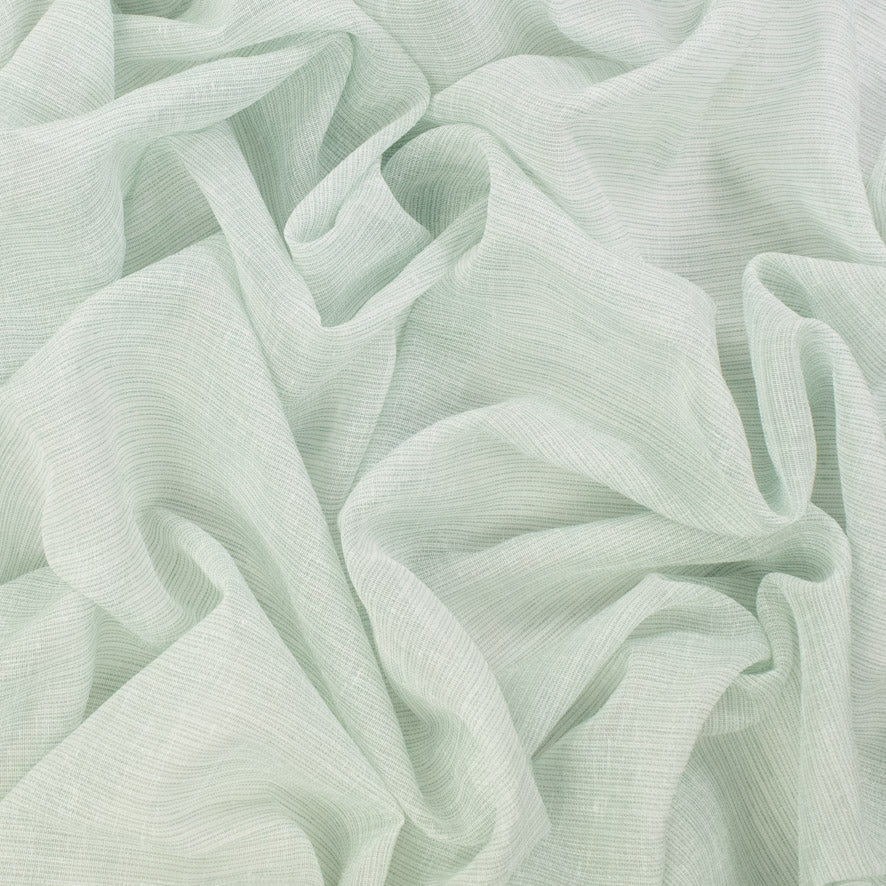 Santorini Curtaining Linen Look Glitter Sheer Fabric 300cm