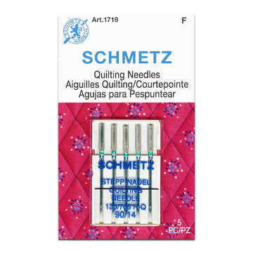 Schmetz Sewing Machine Needles Quilting 90/14 - 5 Per Cassette