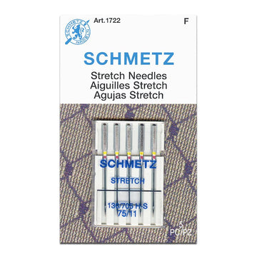 Schmetz Sewing Machine Needles Stretch 75/11 - 5 Per Cassette